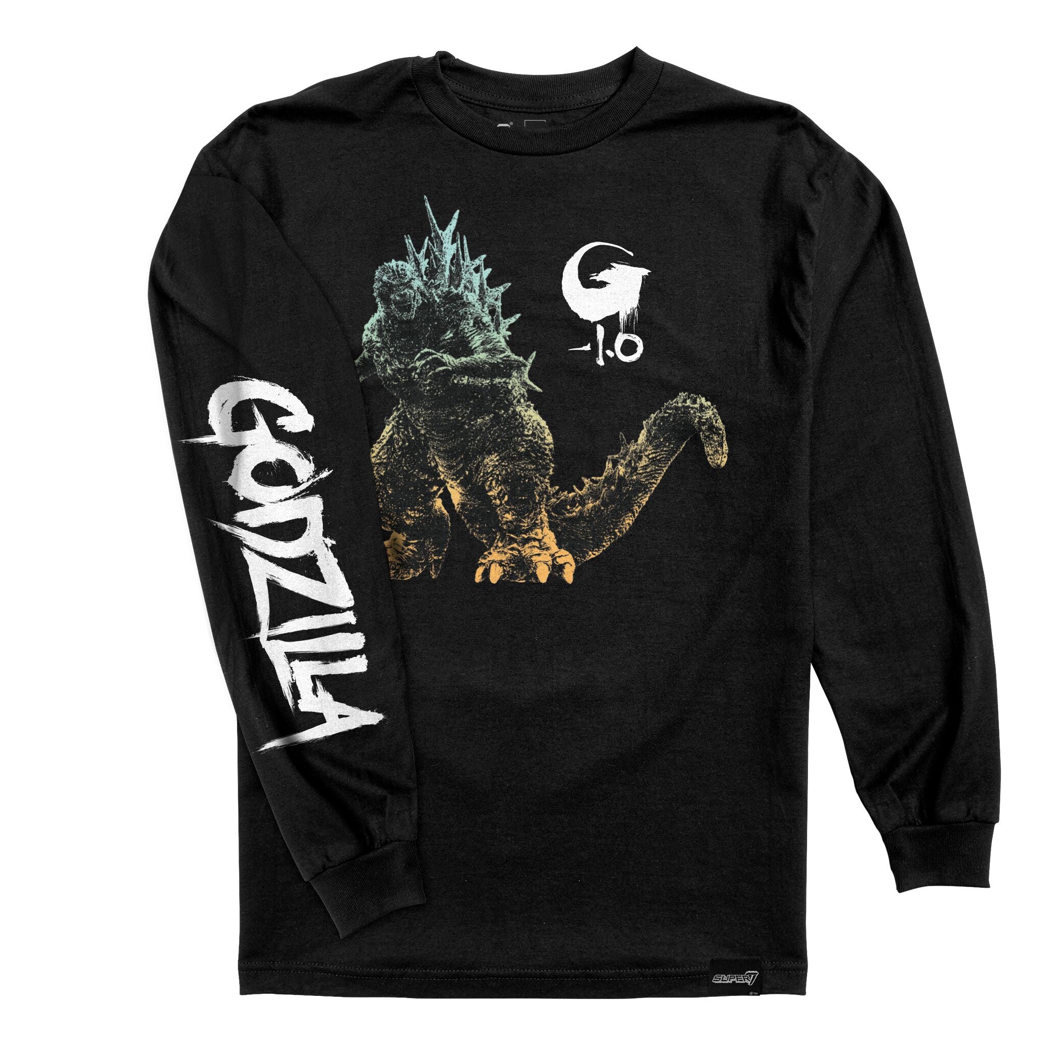Super7 Toho Godzilla Minus One tricou mânecă lungă negru bumbac