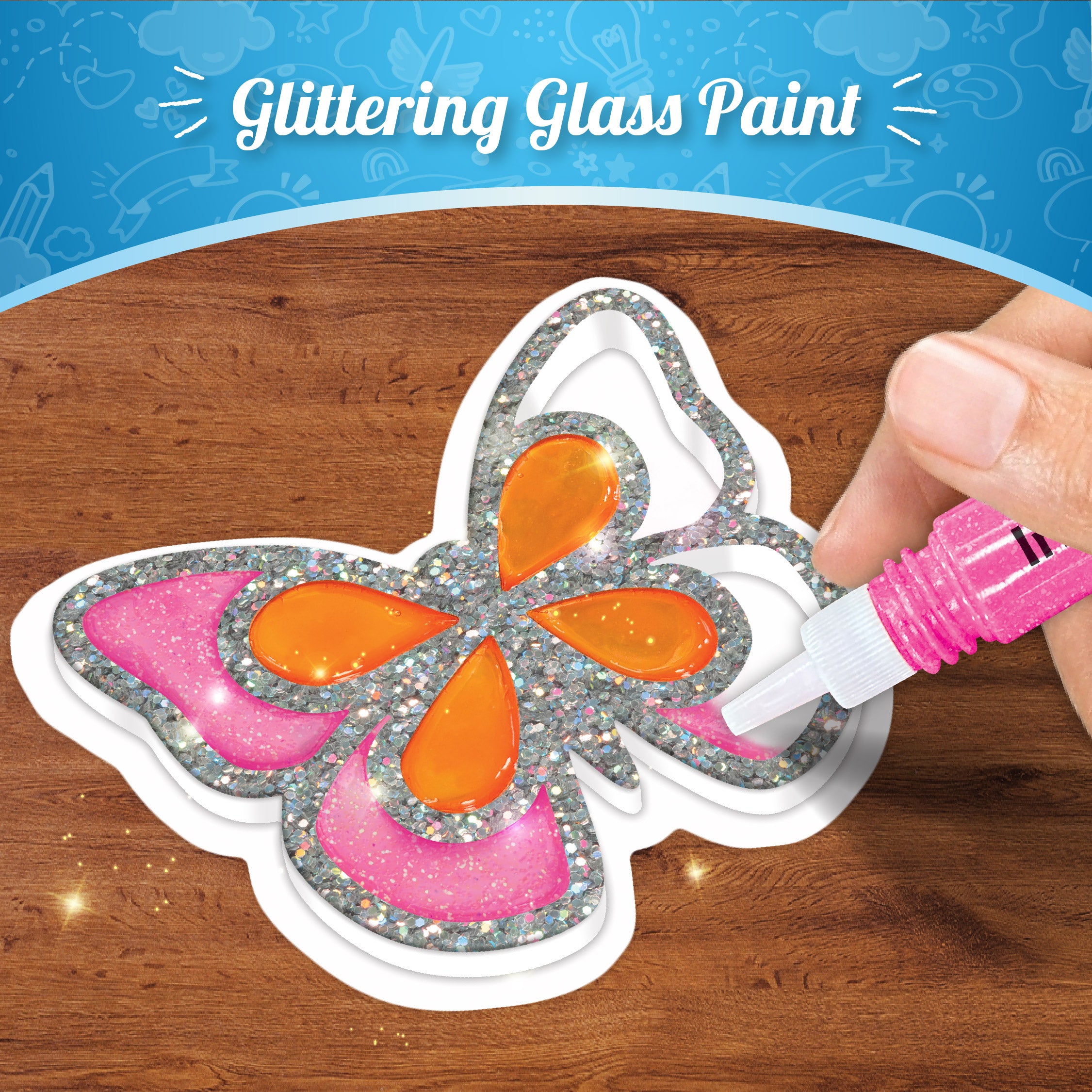 Imagimake Jelly Stickers set stickere 3D fluturi flori