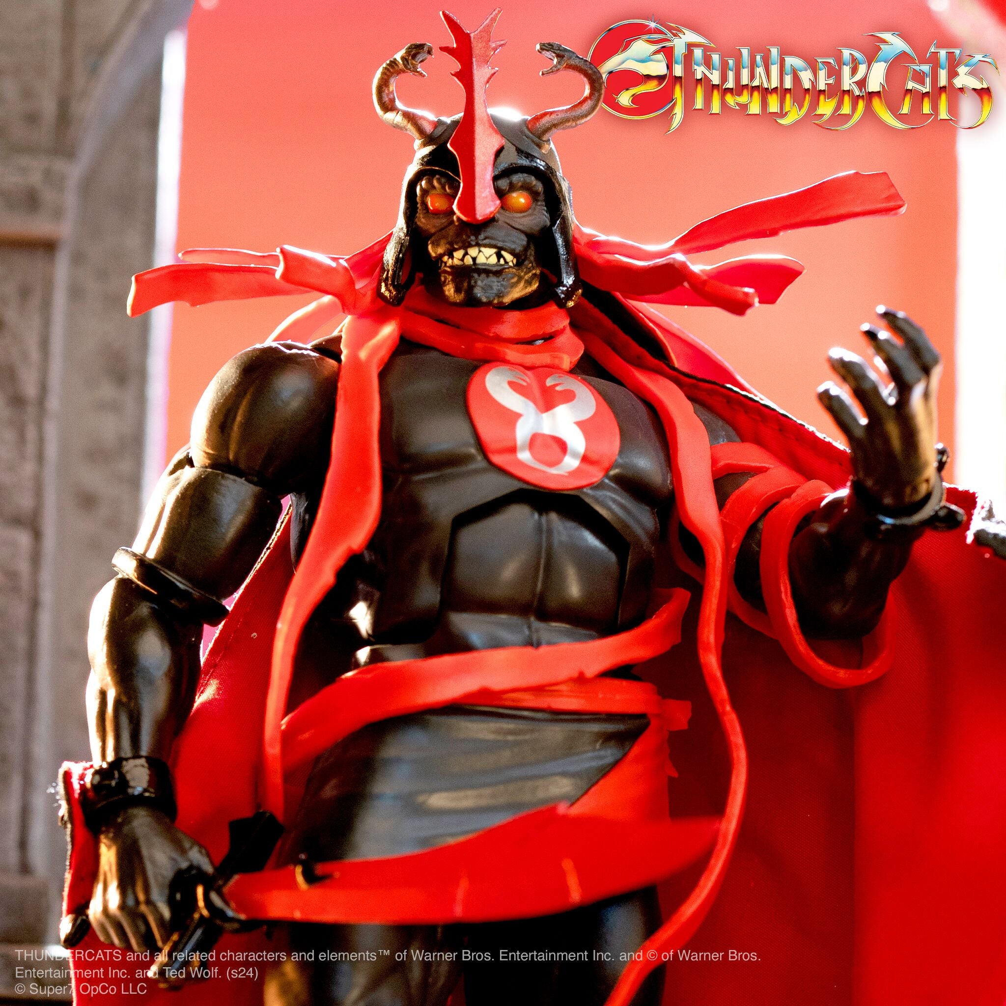 Super7 ULTIMATES Mumm-Ra figurina Ever Living negru rosu