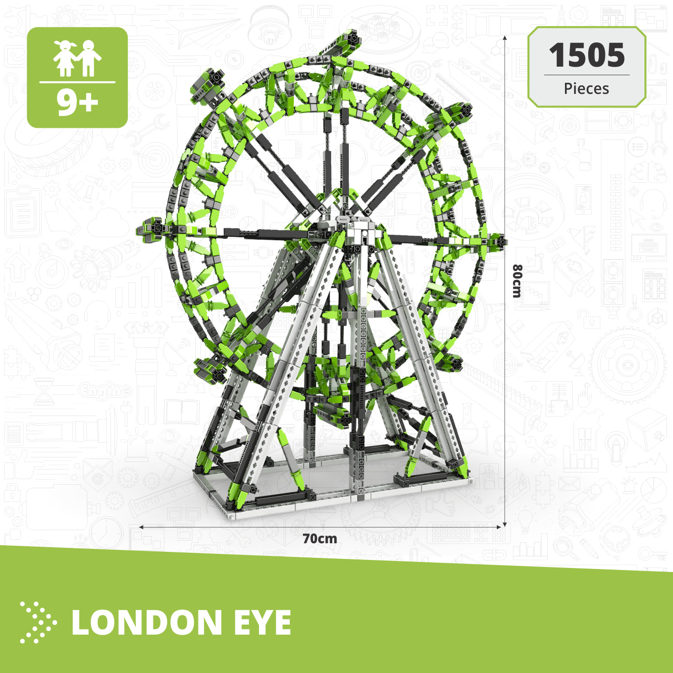 Engino Mega Builds London Eye MB10 set construcție motorizat