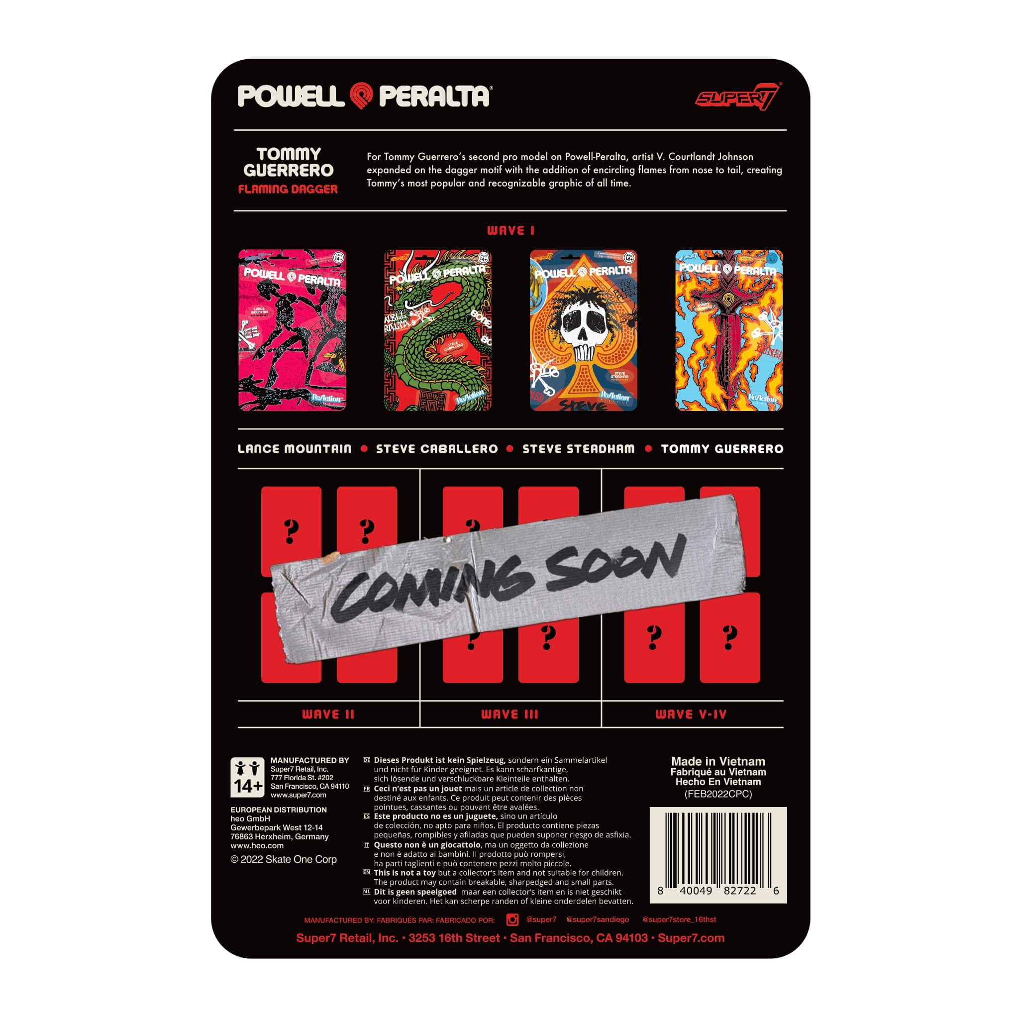 Super7 Powell-Peralta Tommy Guerrero Flaming Dagger figurină