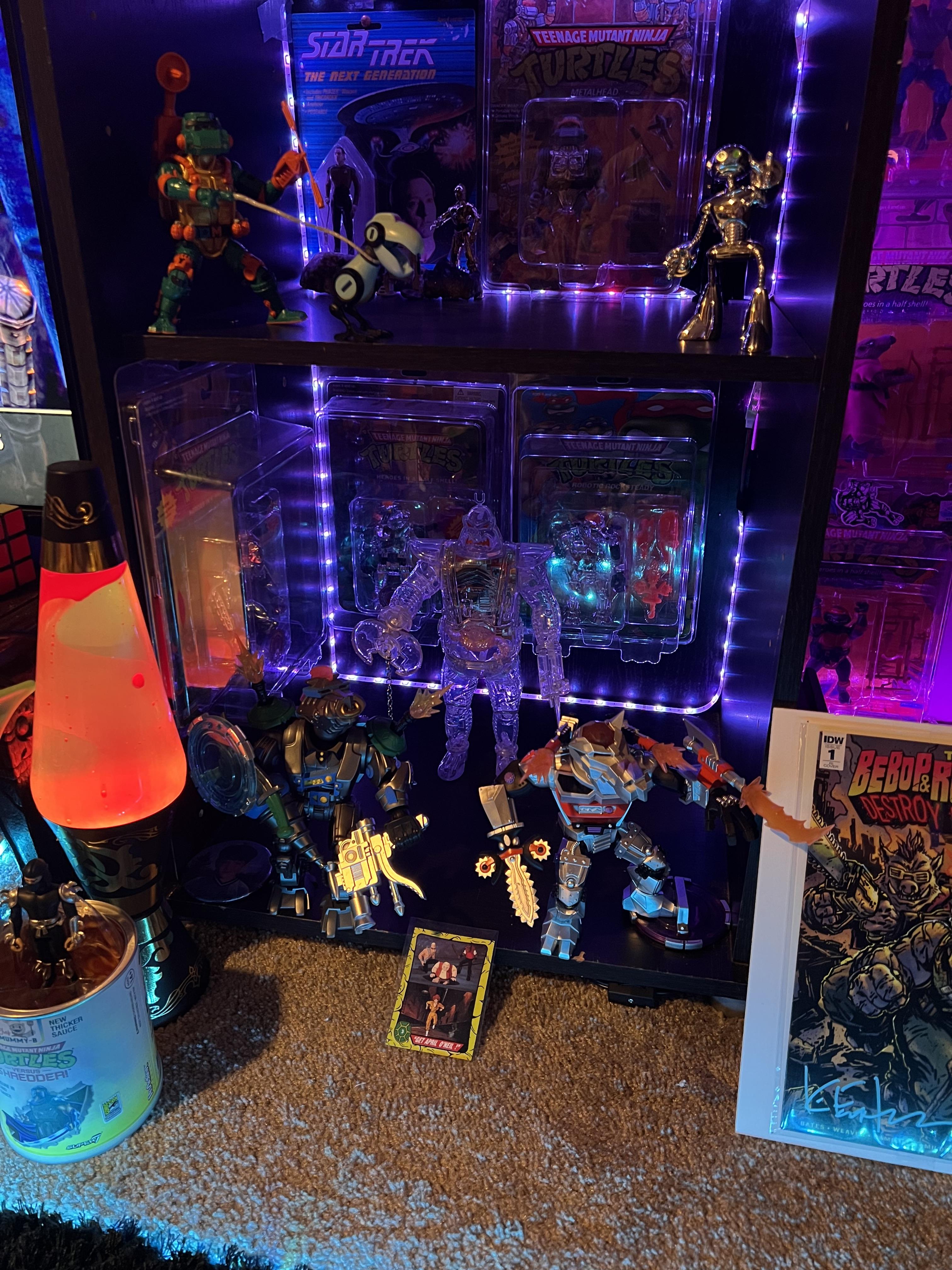 Super7 TMNT Krang Android figurină transparentă 28 cm