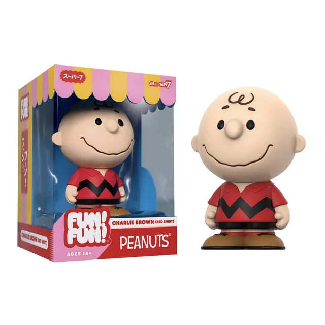 Super7 Peanuts Fun Fun Charlie Brown Red Shirt figurina vinil rosie
