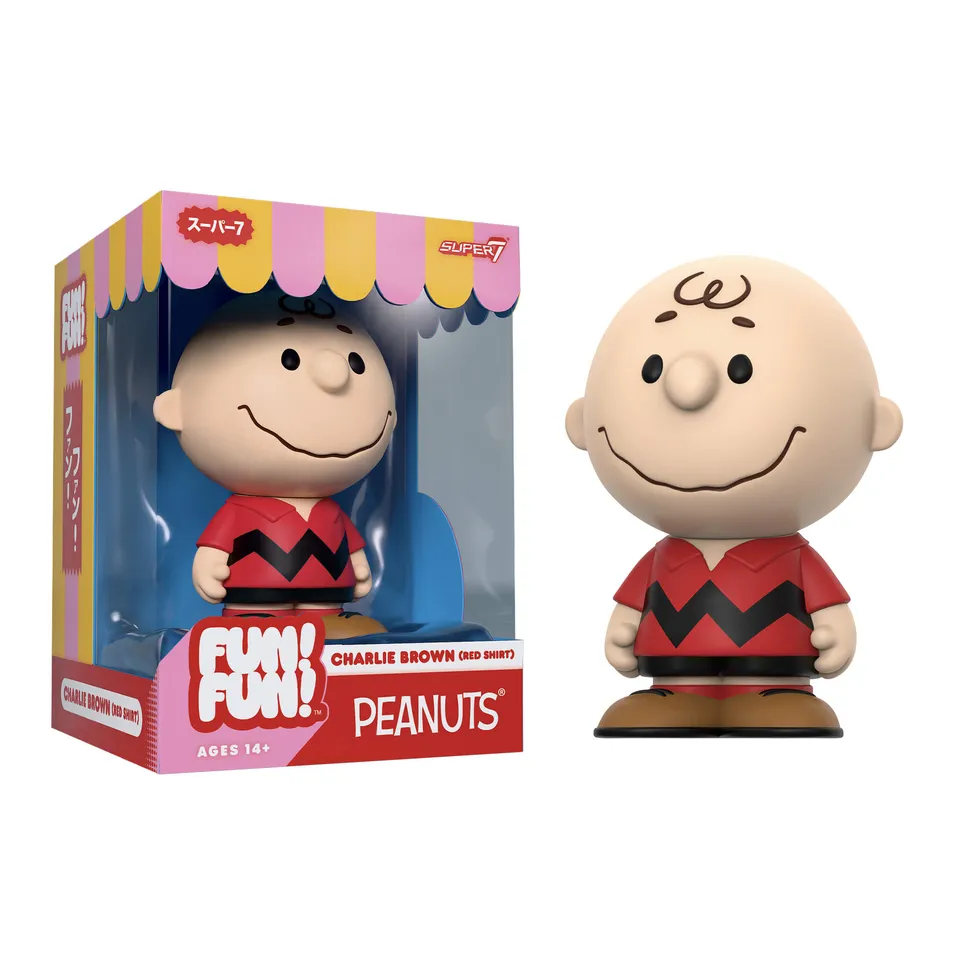 Super7 Peanuts Fun Fun Charlie Brown Red Shirt figurina vinil rosie