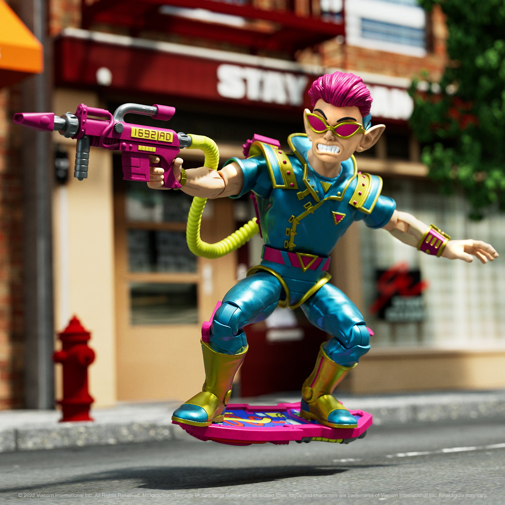 Super7 ULTIMATES Zak Neutrino figurina 7 inch cu hoverboard