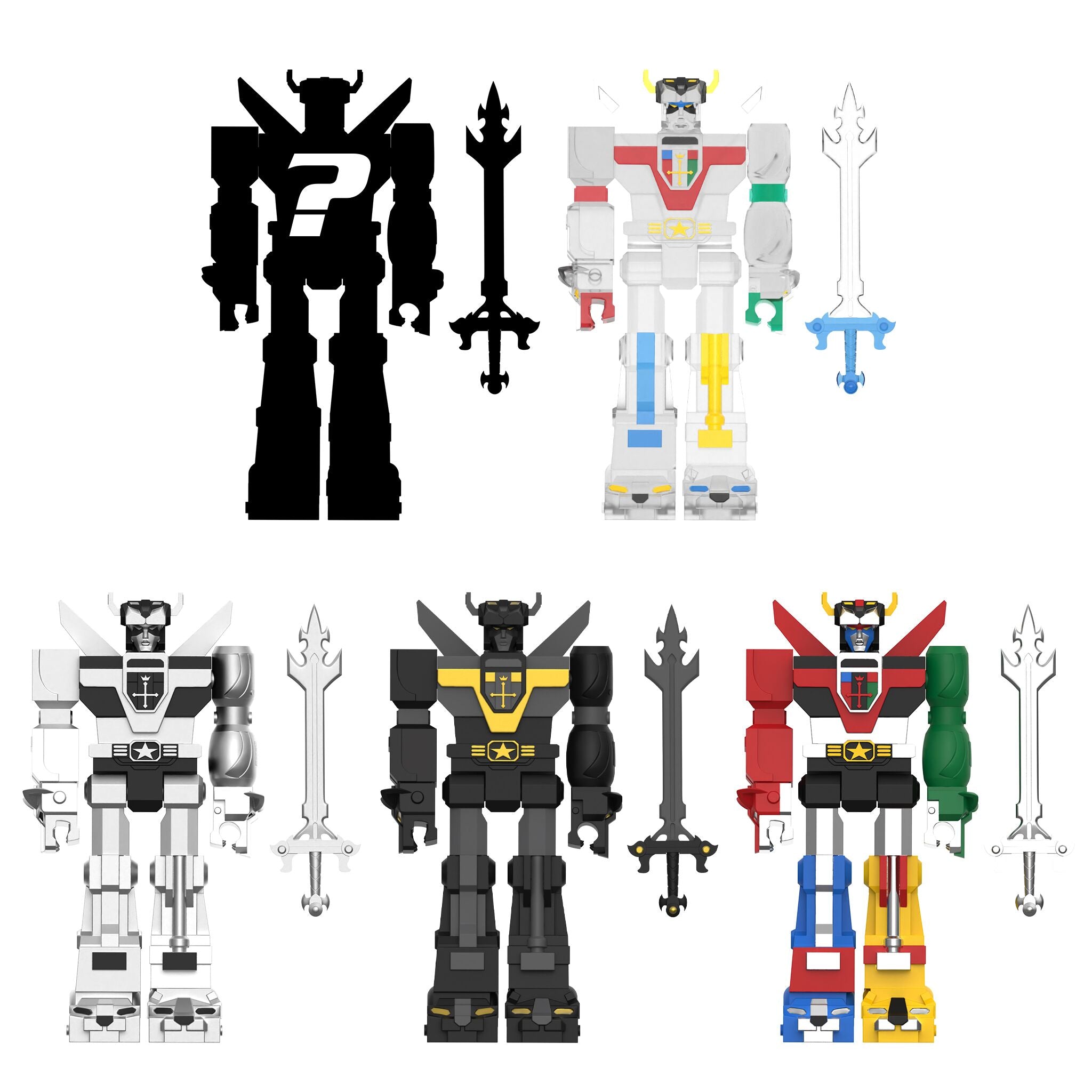 Super7 Voltron Blind Box Wave 01 flat 12 piese