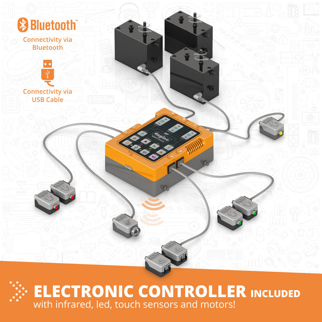 Engino ERP PRO E30.1B kit robotica 30 modele 9-12+ ani