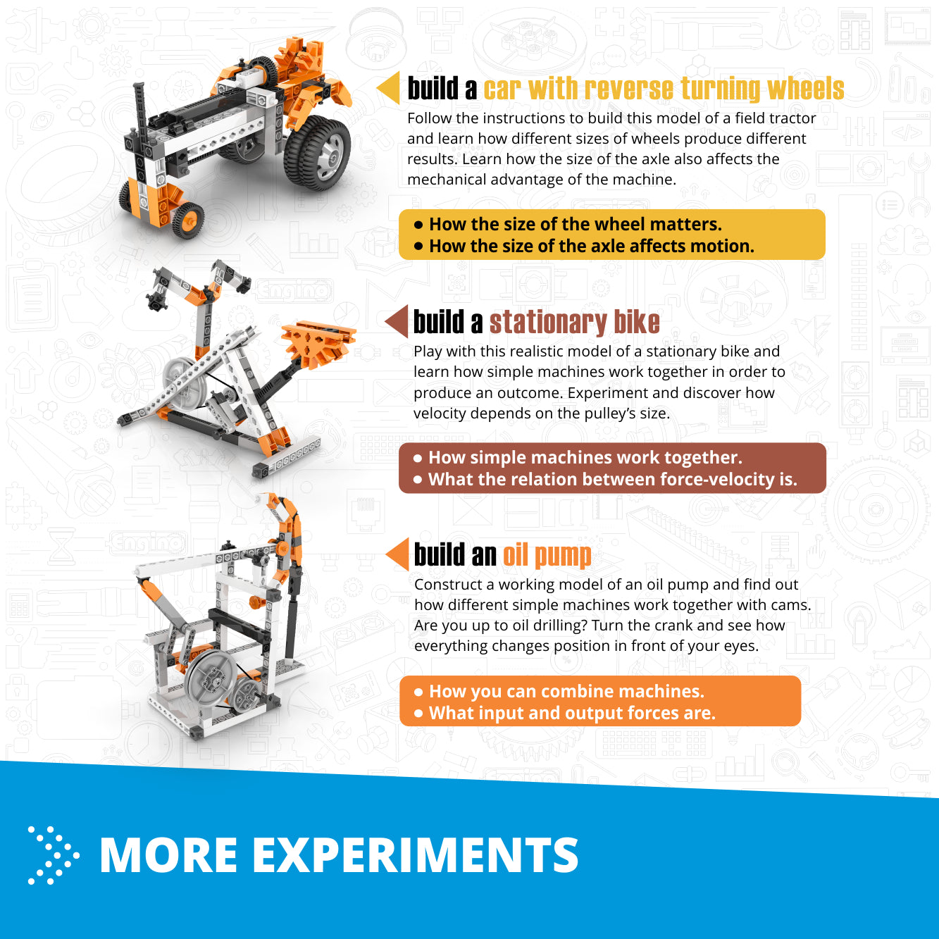 Engino Simple Machines set constructie mecanisme angrenaje