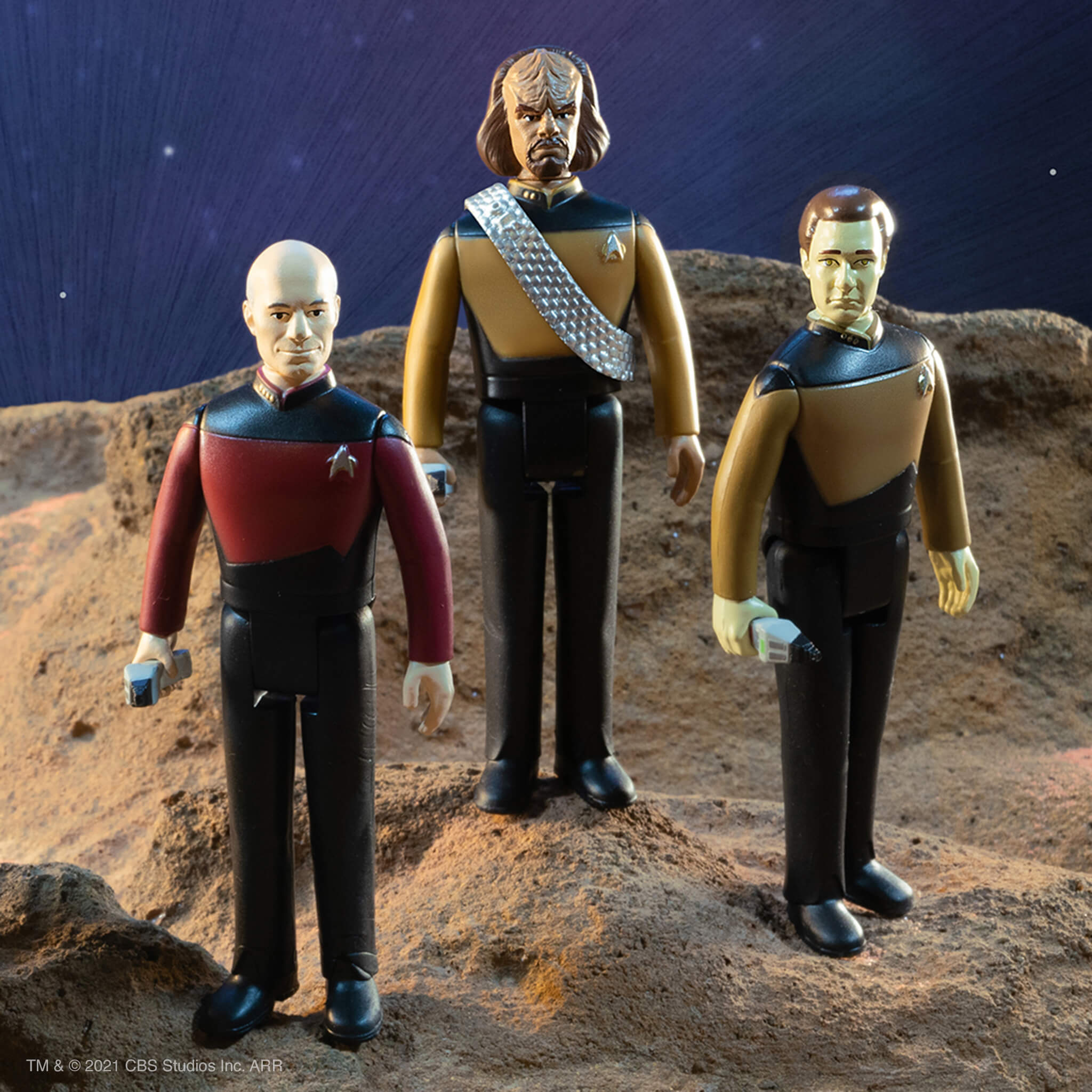 Super7 Star Trek TNG Wave 1 set 6 figurine
