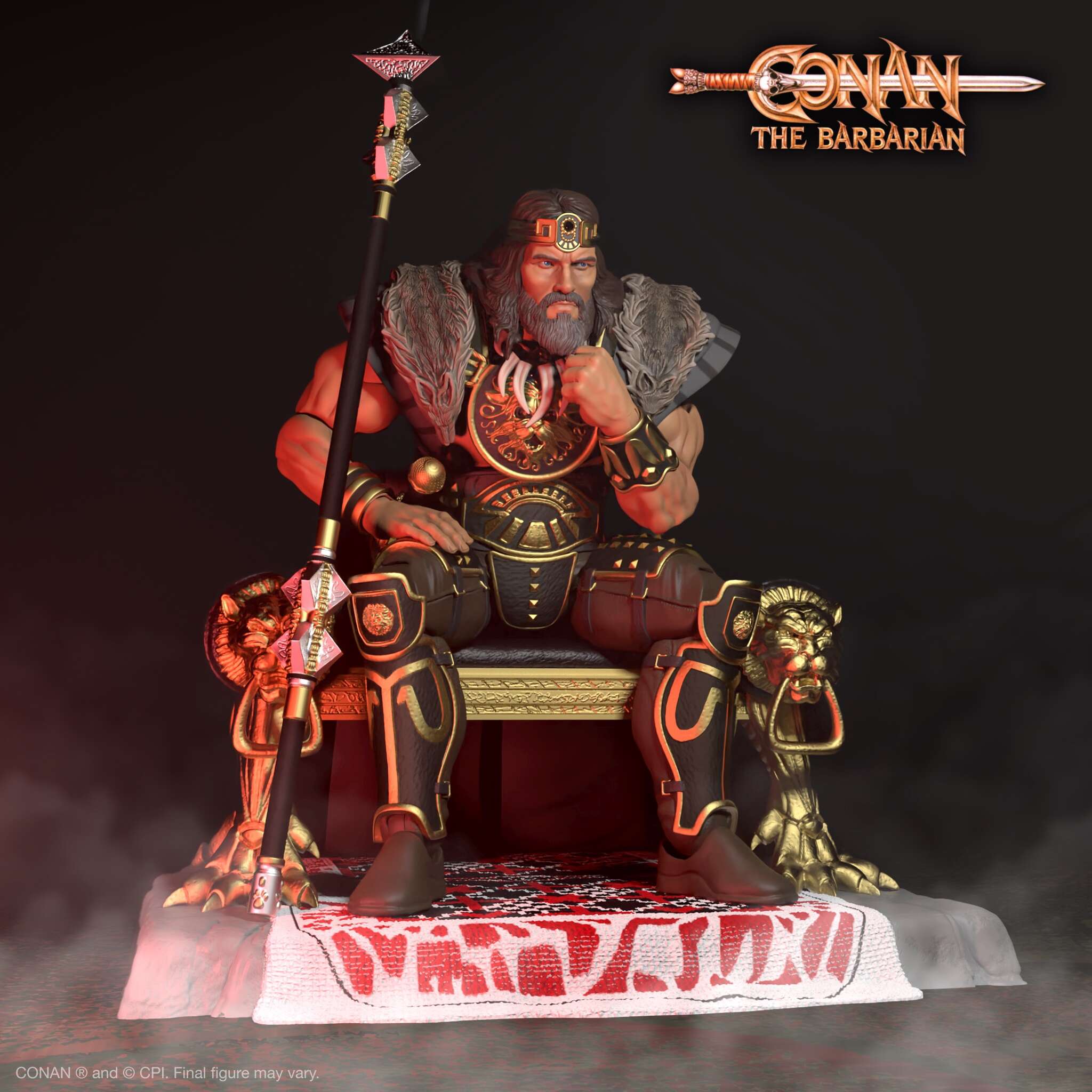 Super7 Conan ULTIMATES Wave 4 King Conan figurina cu tron