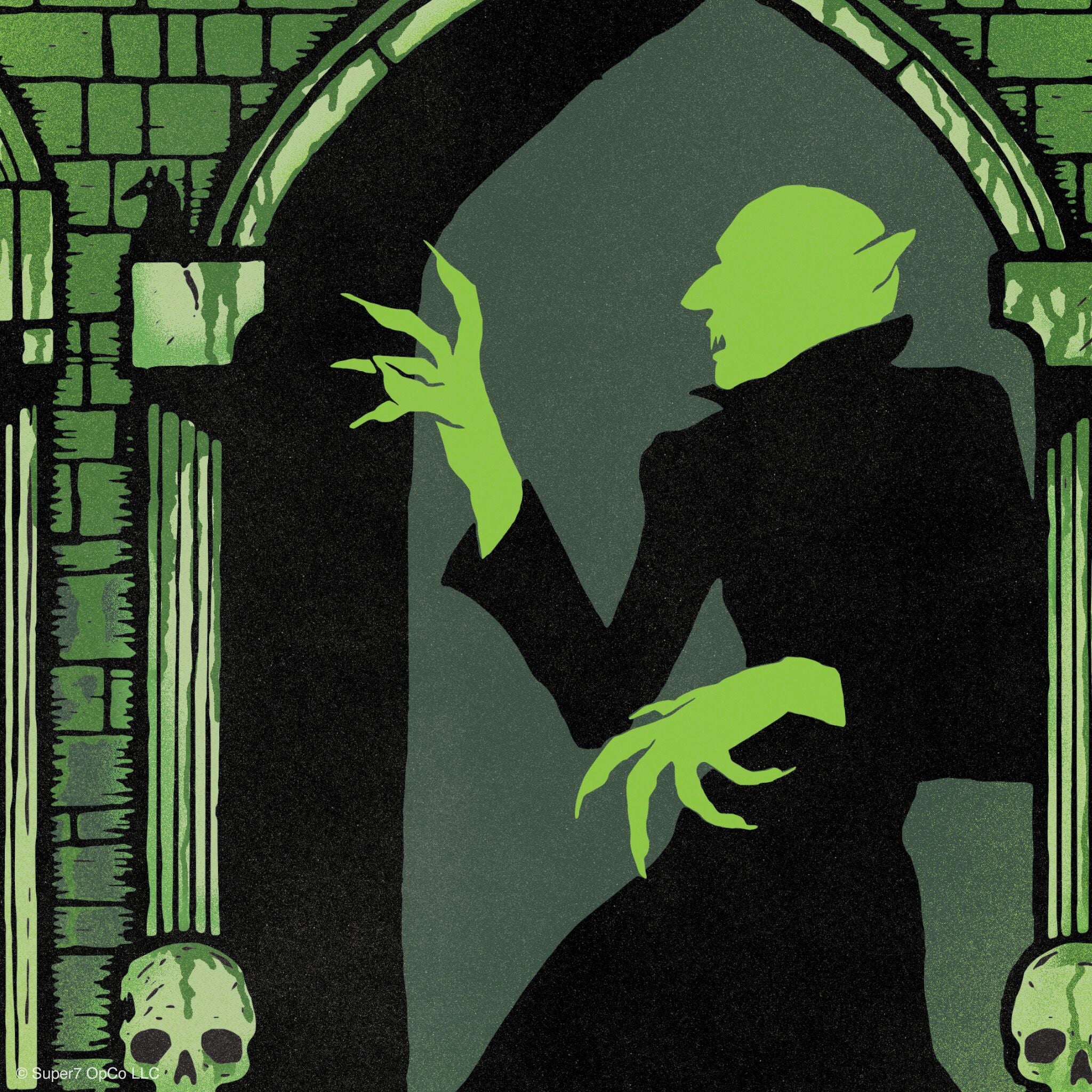 Super7 ReAction Nosferatu Film Poster figurina verde 9,5 cm