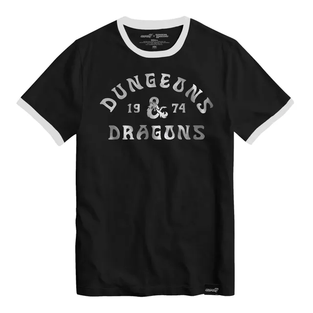 Super7 Dungeons & Dragons 1974 tricou negru bumbac