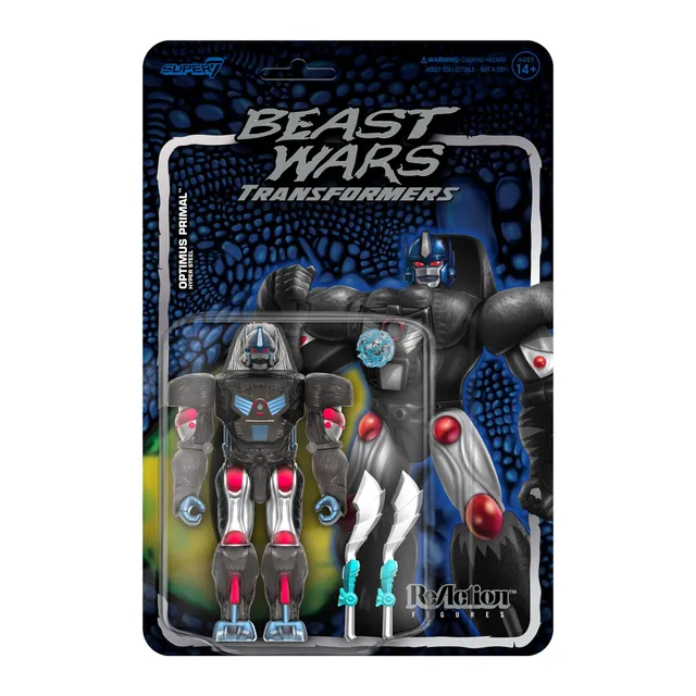 Super7 ReAction Optimus Primal figurina Metallic 10,8 cm
