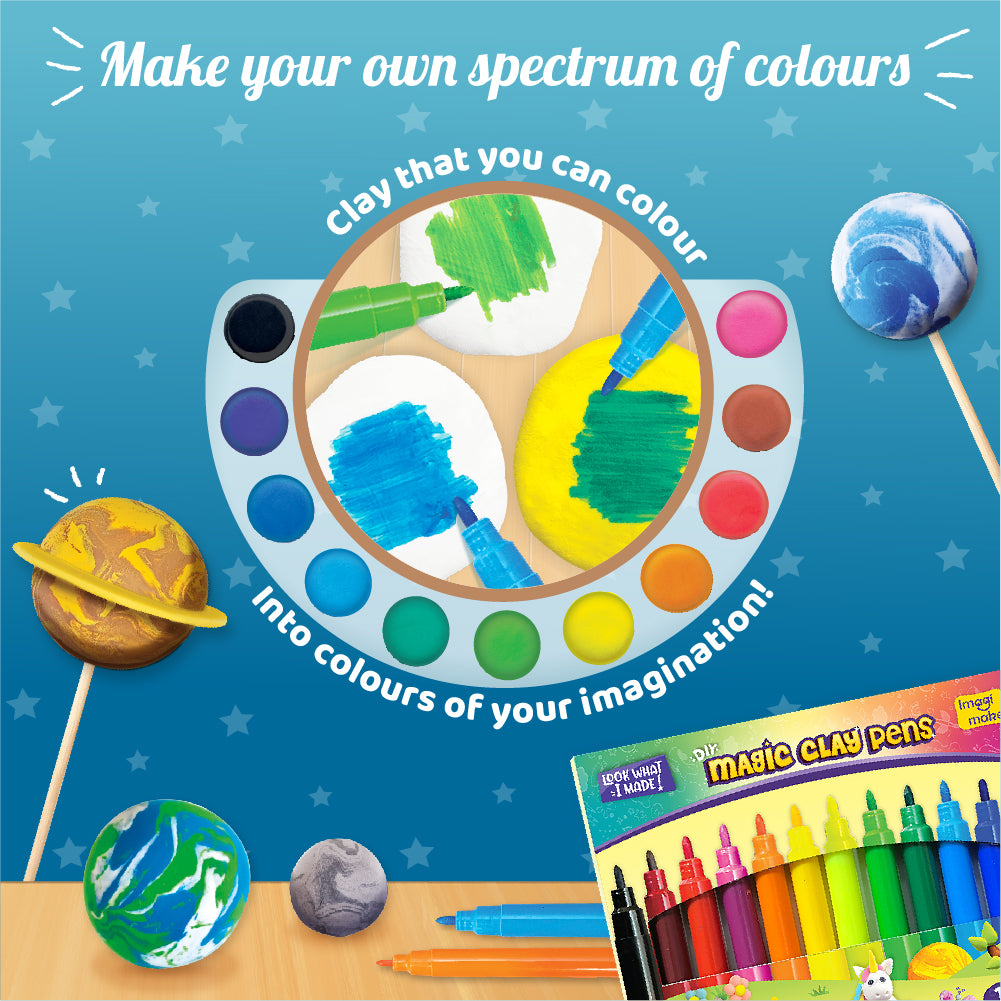 Imagimake Magic Clay Sistem Solar plastilina 5+ ani