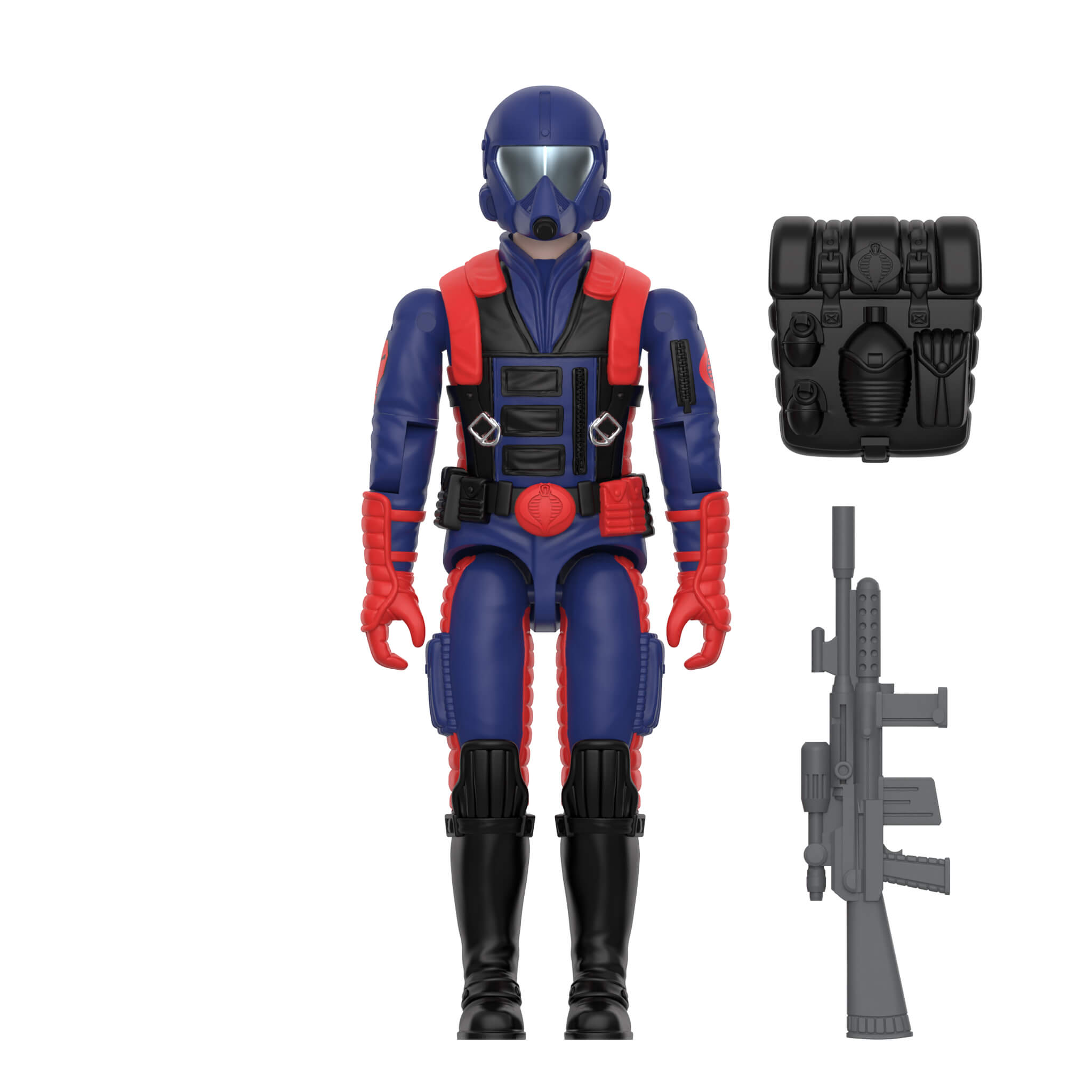 Super7 G.I. Joe ReAction+ Wave 09 Cobra Viper Gunner figurina