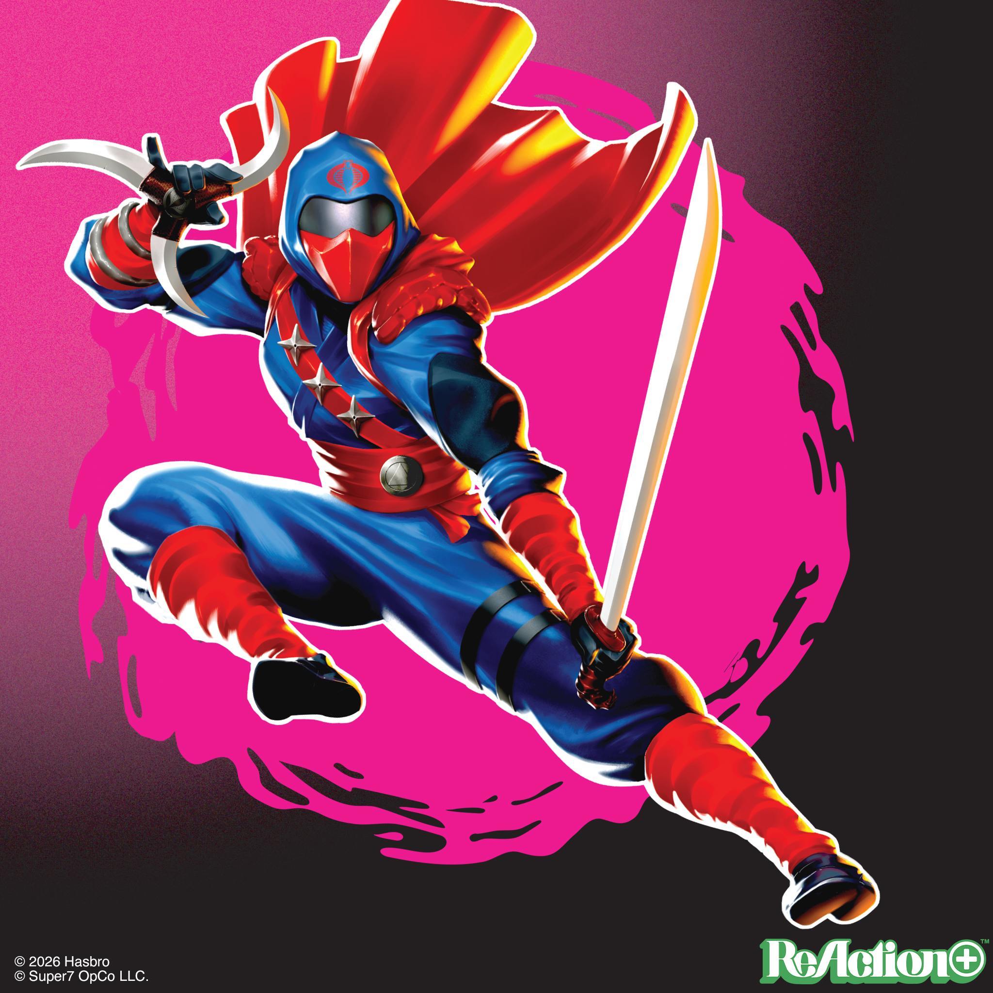 Super7 G.I. Joe ReAction+ Cobra Commander Ninja Force figurină 12 puncte