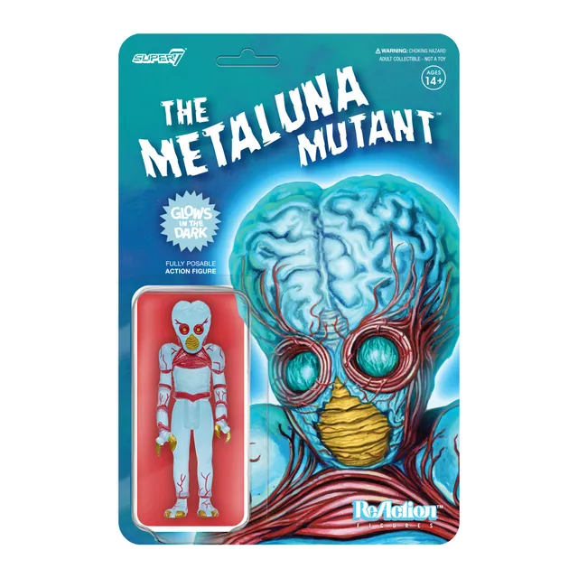 Super7 ReAction Metaluna Mutant figurina Blue Glow