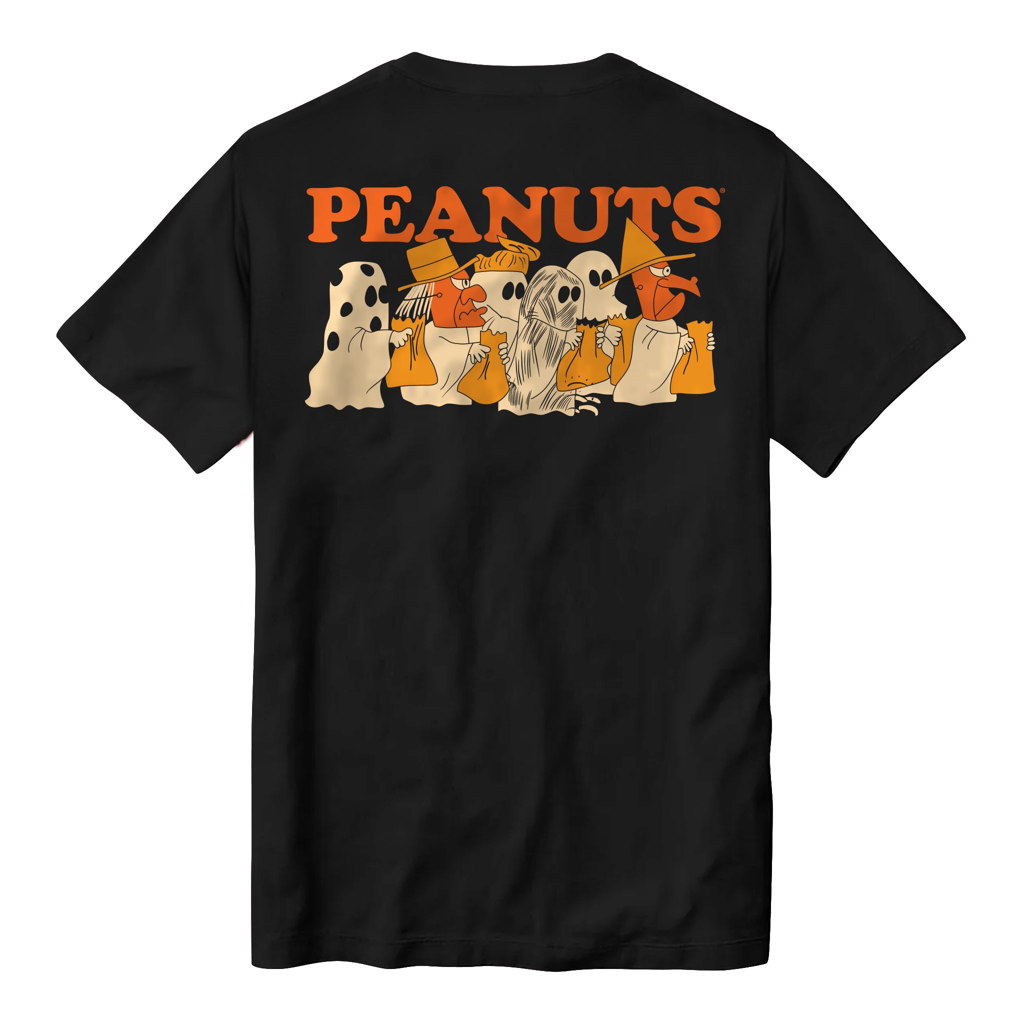 Super7 Peanuts Charlie Brown Ghost tricou bumbac negru Halloween