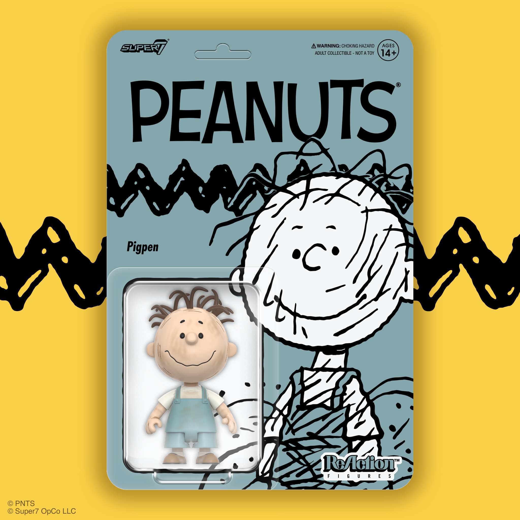 Super7 Peanuts ReAction Wave 08 figurina Pigpen praf