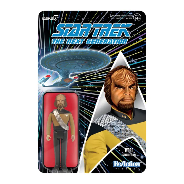 Super7 Star Trek TNG ReAction Wave 1 figurina Worf