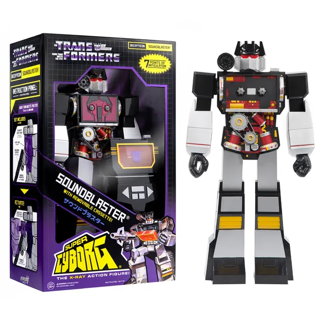 Super7 Super Cyborg Soundblaster figurina 28 cm caseta