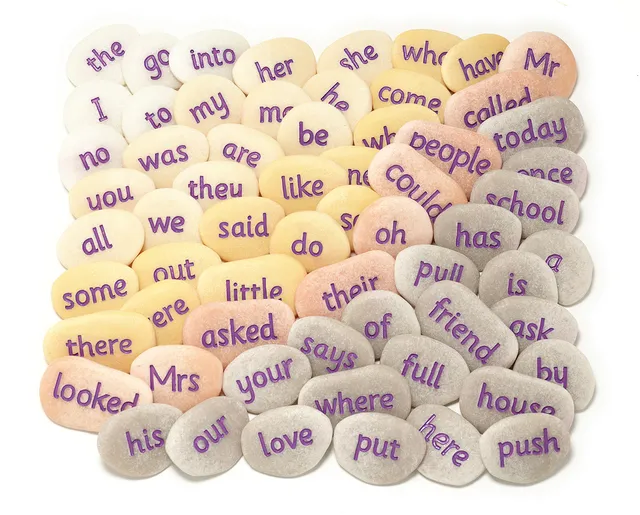Yellow Door Tricky Word Pebbles pietre Set 1 63 piese