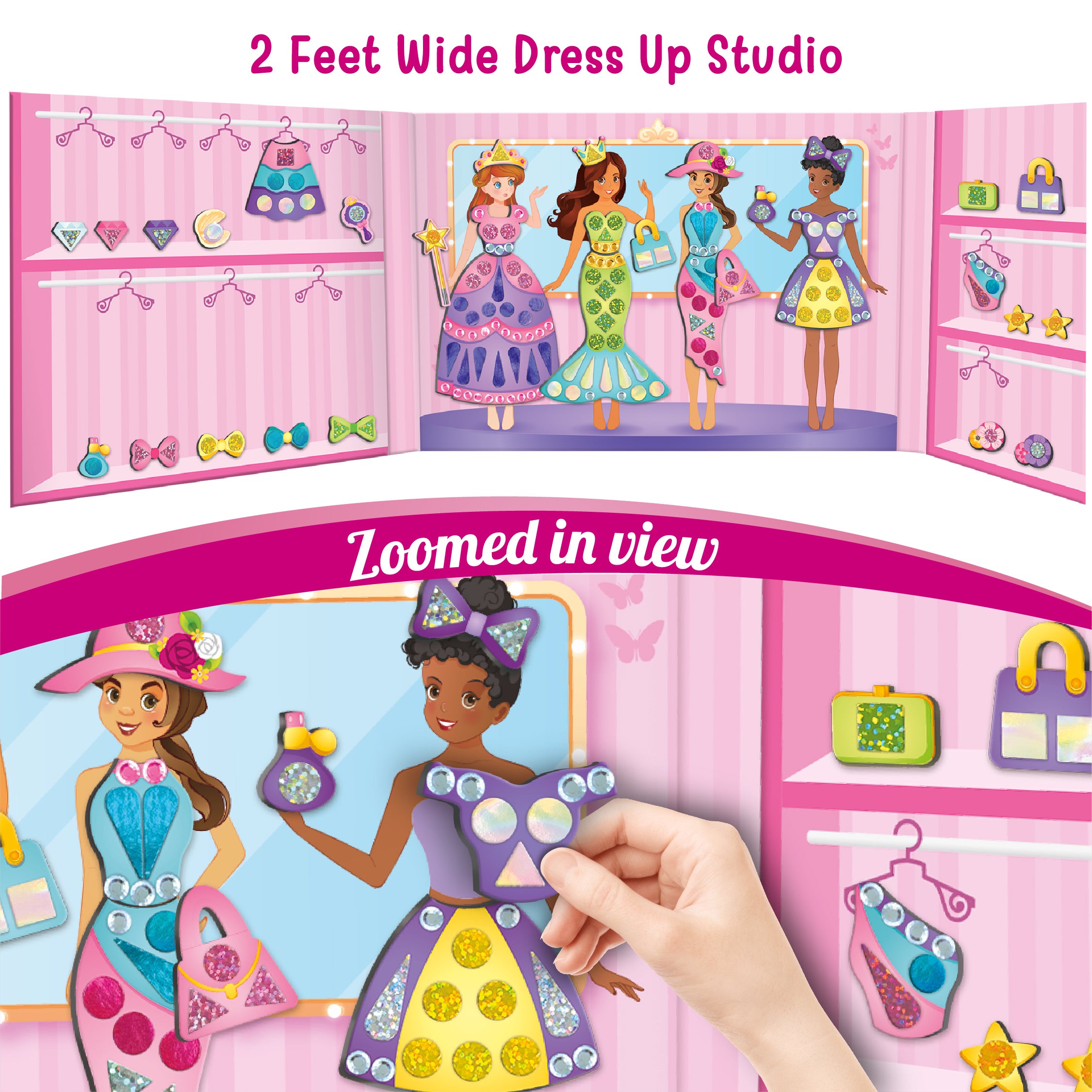 Imagimake Magnetic Dress Up papusa printesa 3-7 ani