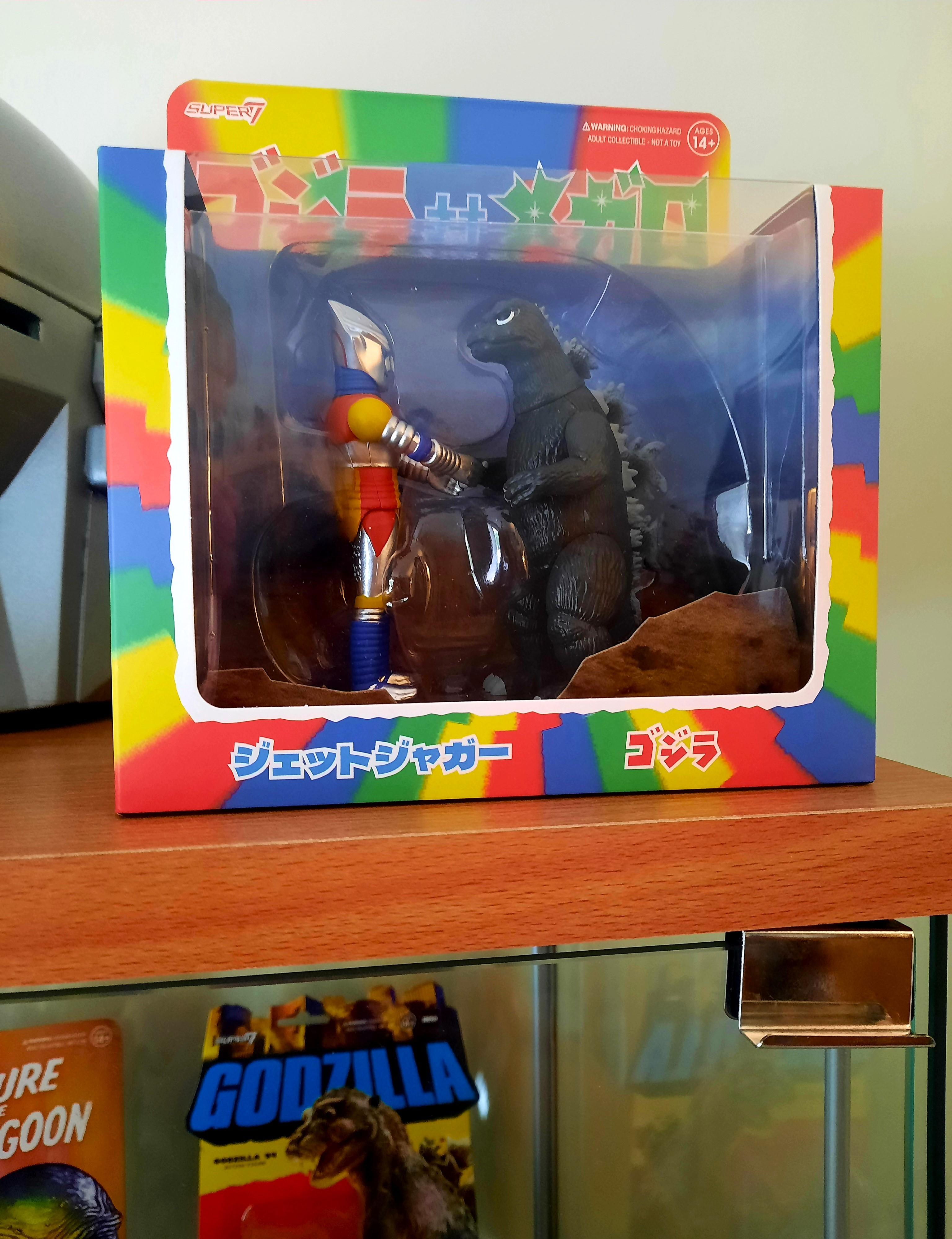 Super7 ReAction Godzilla Jet Jaguar set 2 figurine
