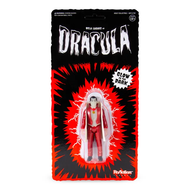 Super7 ReAction Universal Monsters Dracula figurina fosforescenta