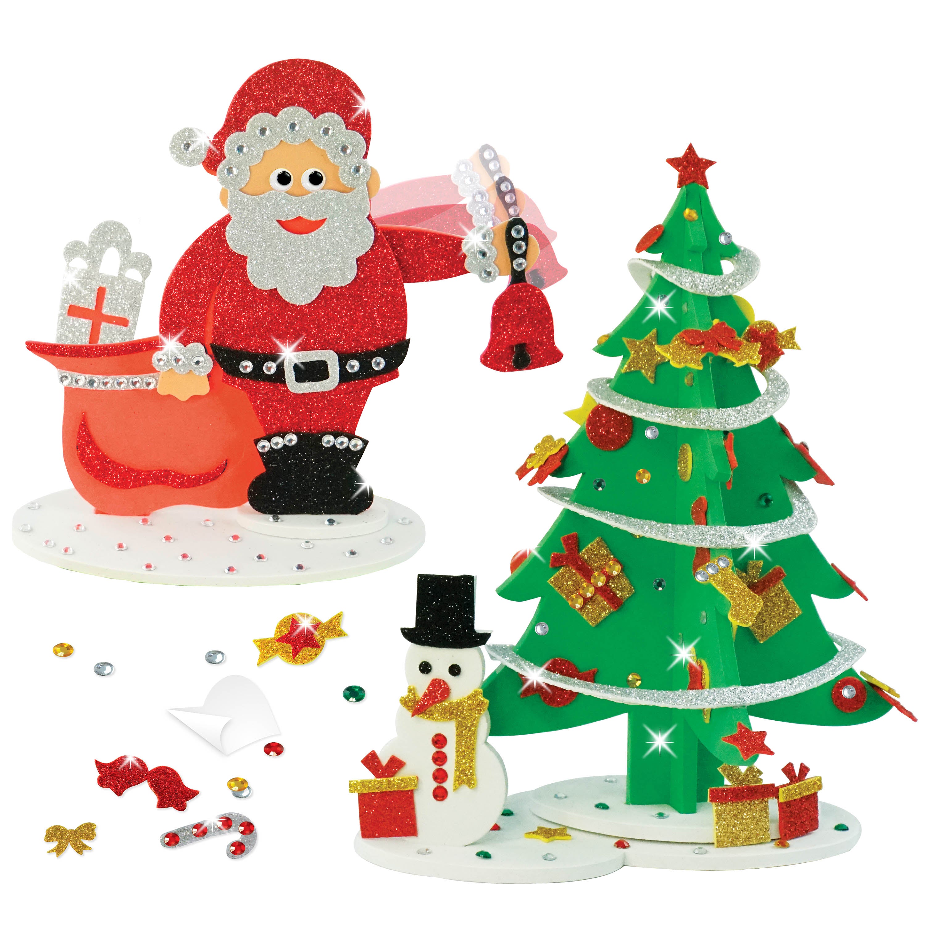 Imagimake Christmas Craft Kit set creatie Craciun 3 personaje 3+ ani