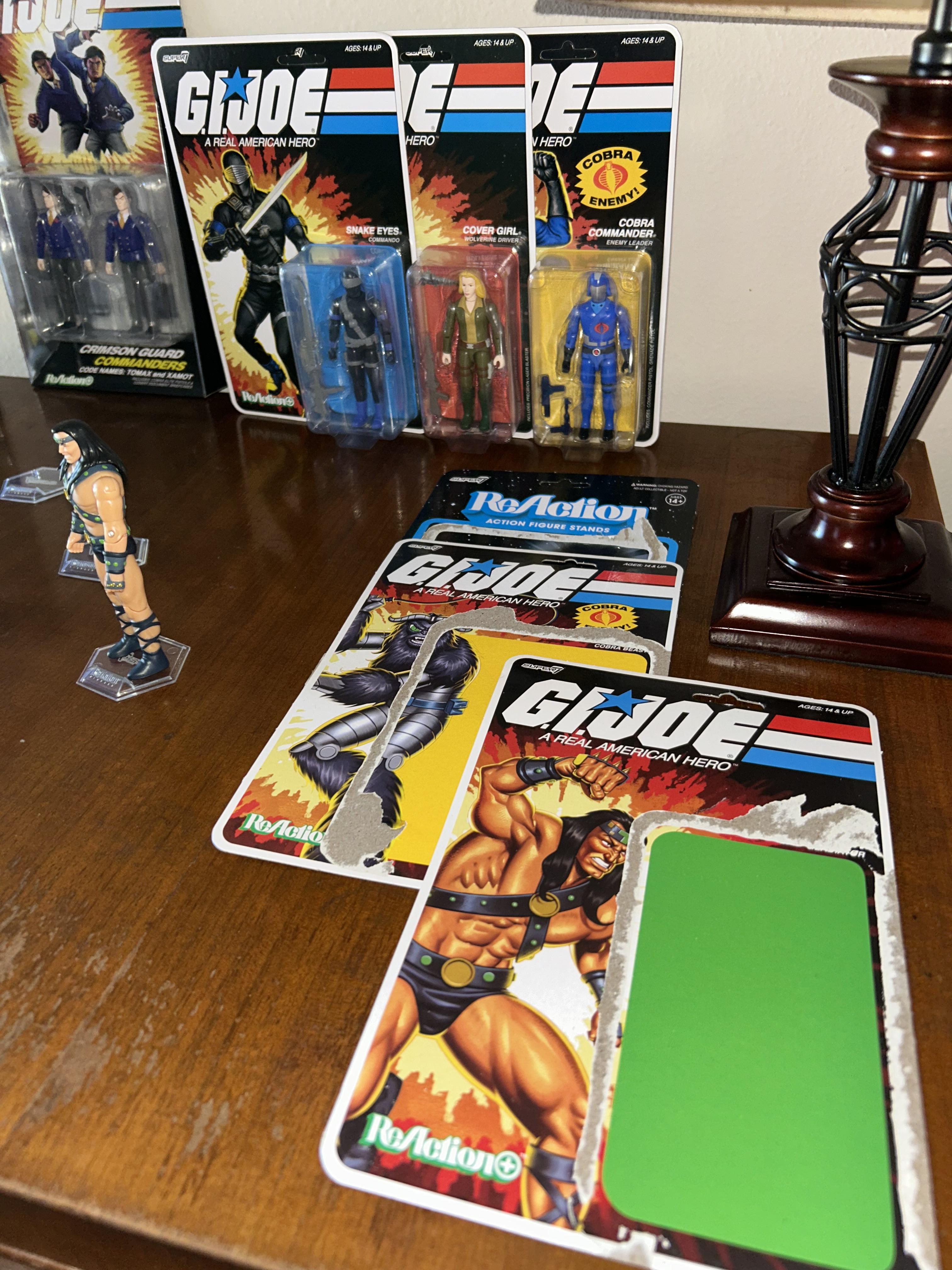 Super7 ReAction Stands set 10 suporturi figurine transparente