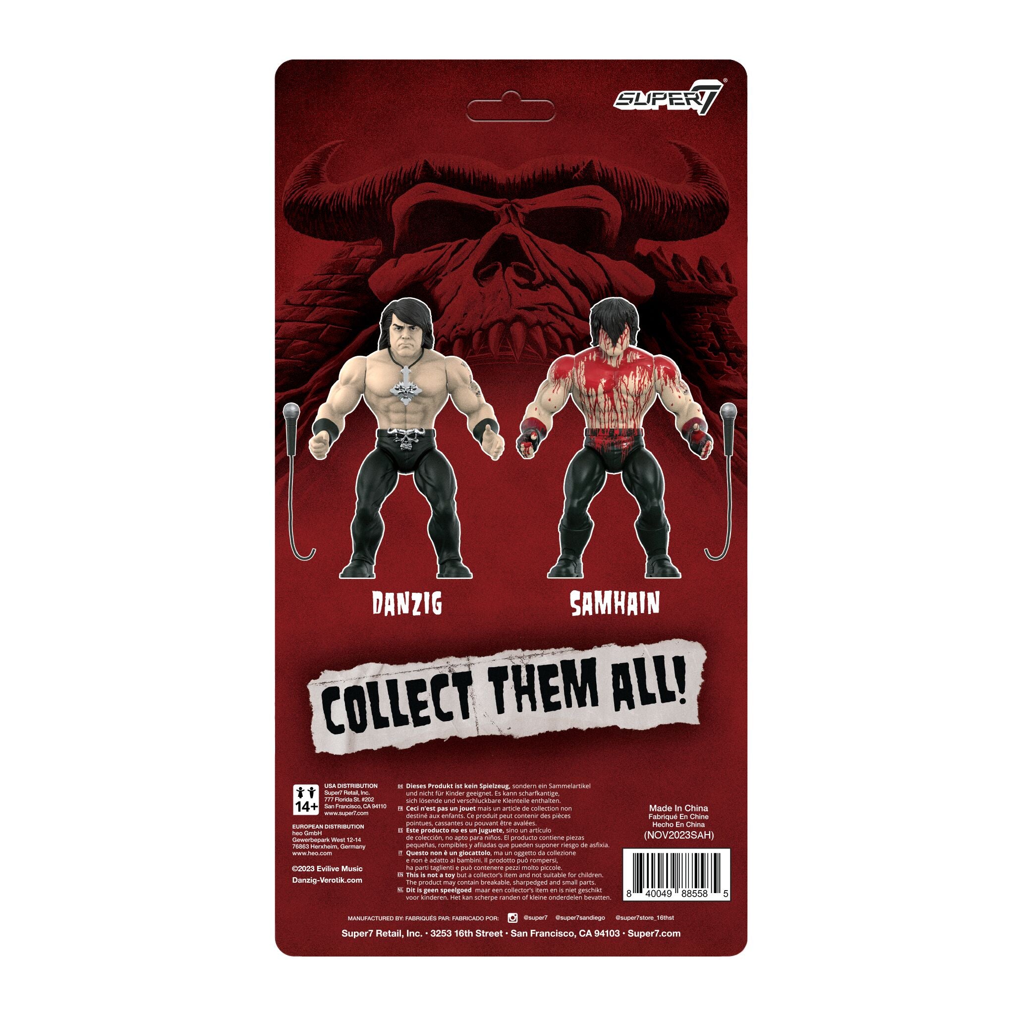 Super7 Samhain Vintage Wave 01 Danzig figurină bloody