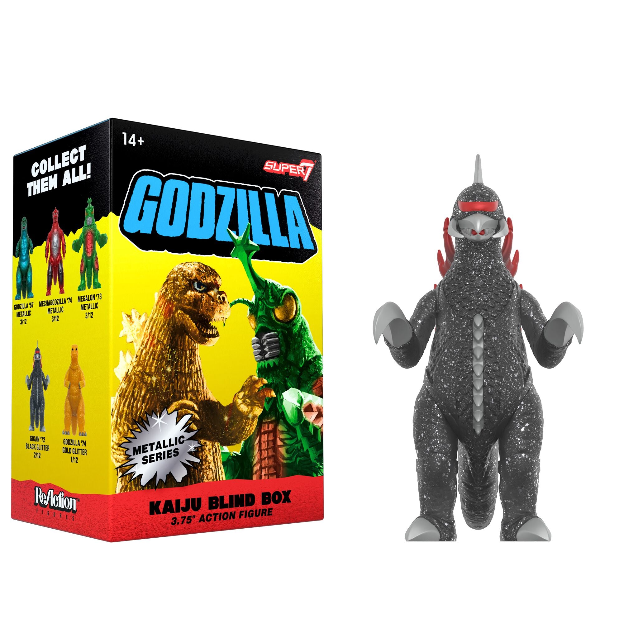 Super7 Toho Blind Box Wave 05 Metallic figurine set 12 metalic