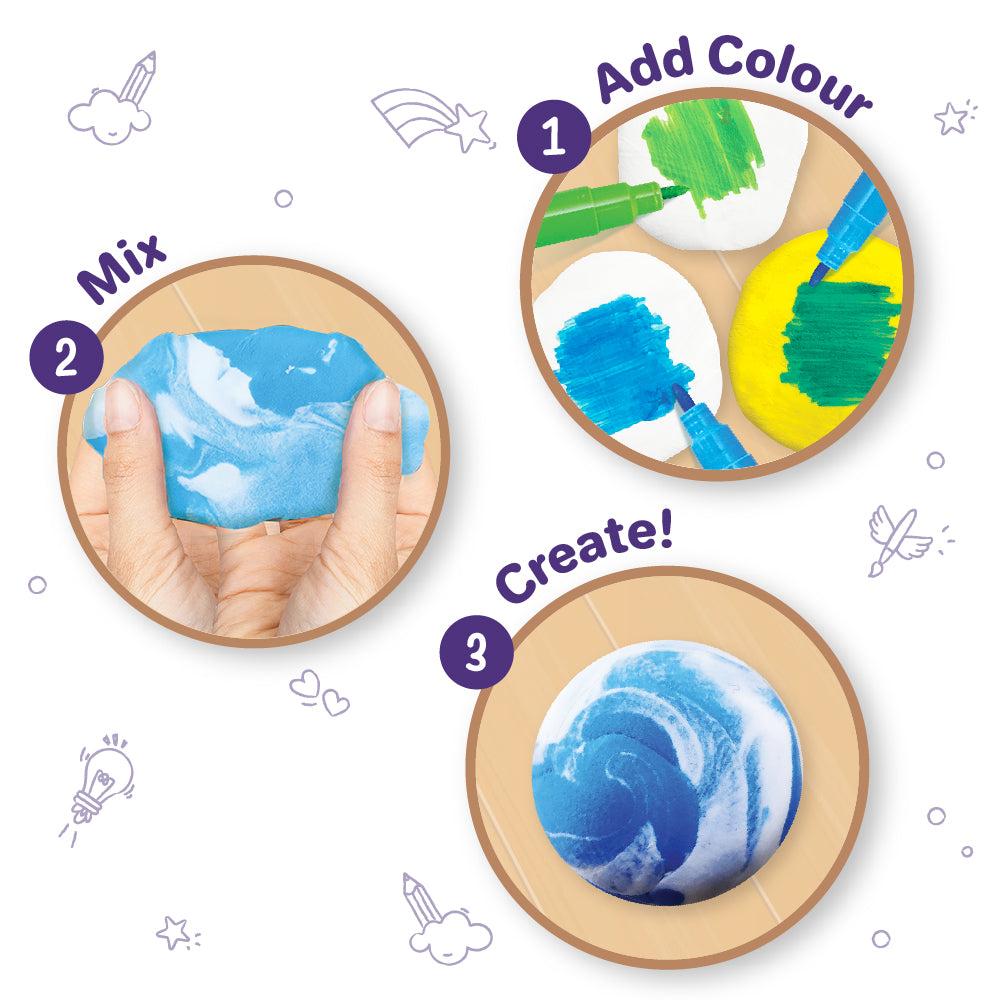 Imagimake Magic Clay Sistem Solar plastilina 5+ ani