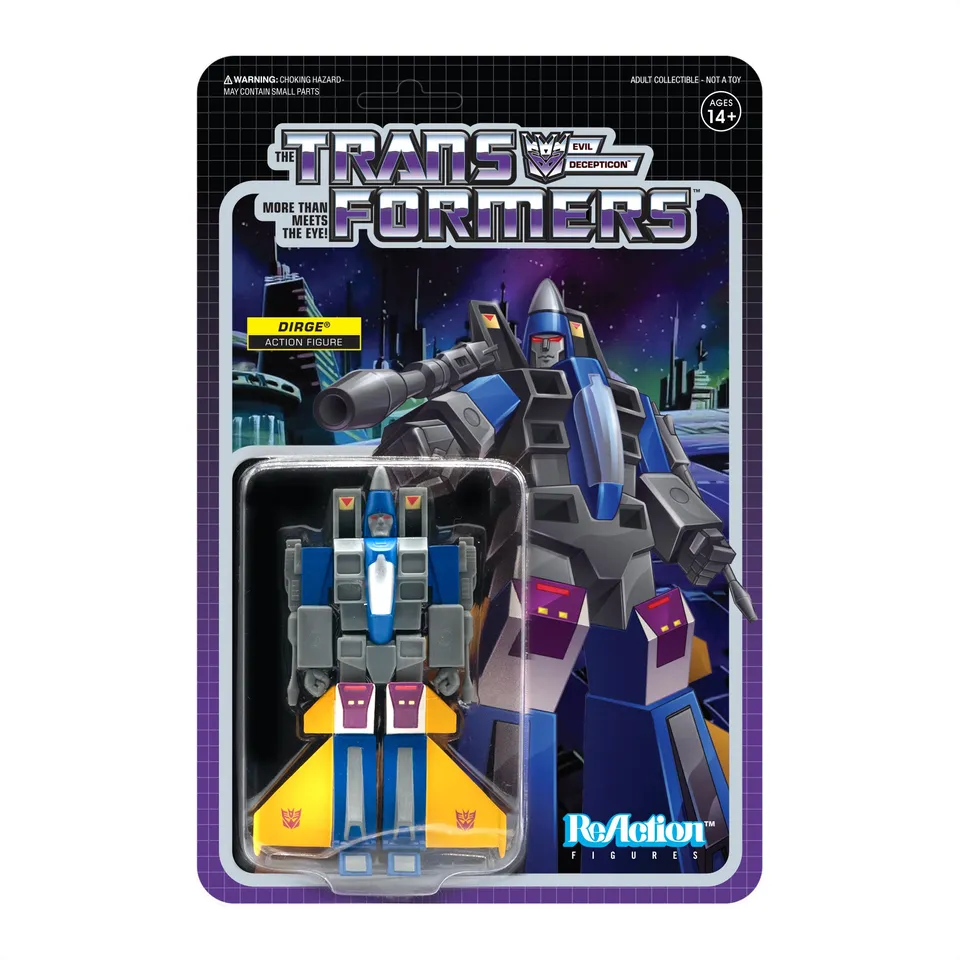 Super7 Transformers ReAction Dirge figurina 9,5 cm