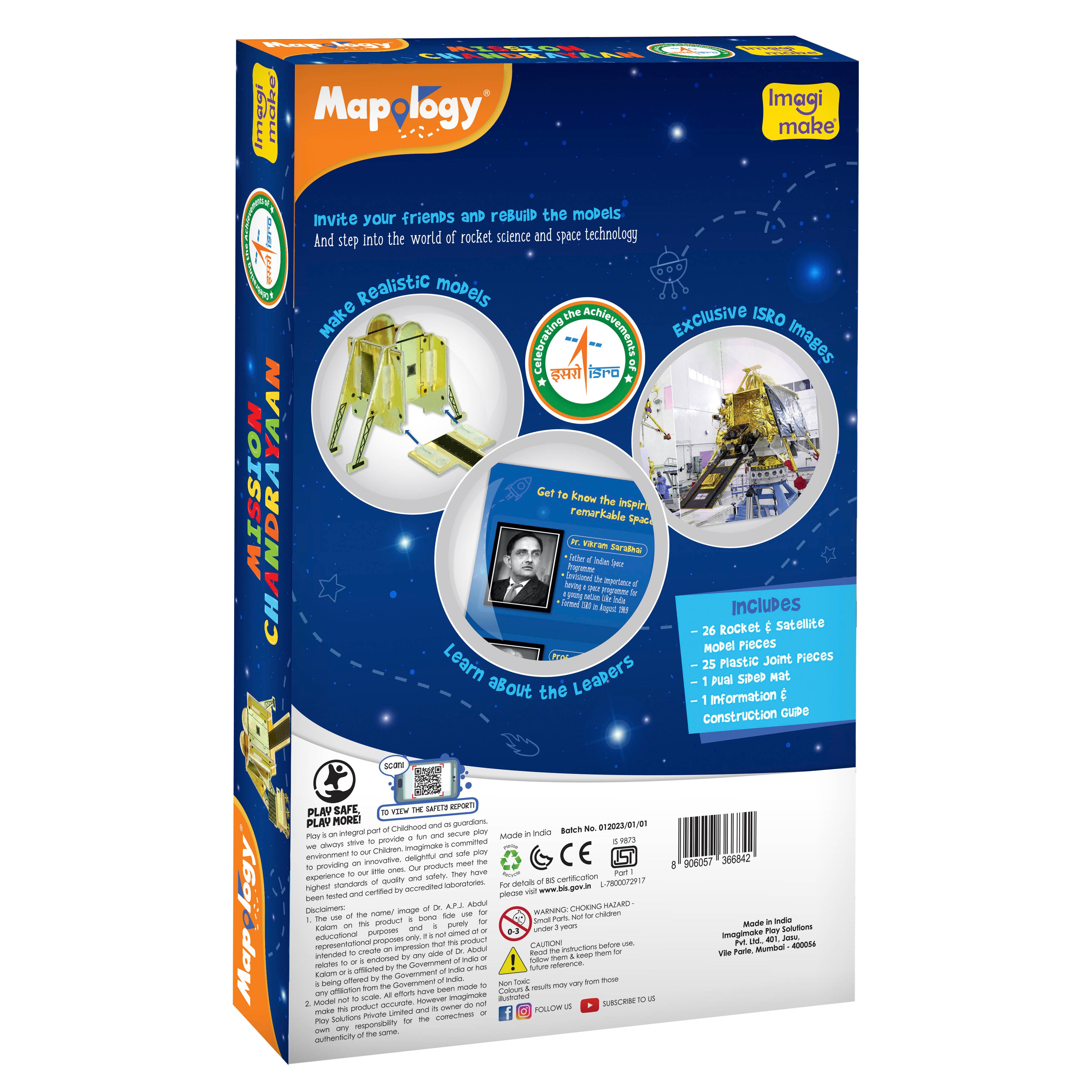 Imagimake Mapology Mission Chandrayaan set rachete spatial 5+ ani