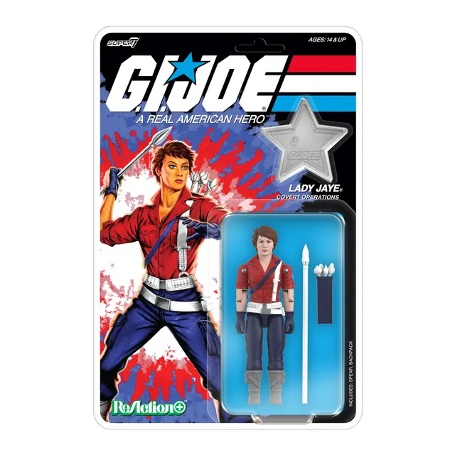 Super7 ReAction+ Lady Jaye figurina 10 cm editie SUA