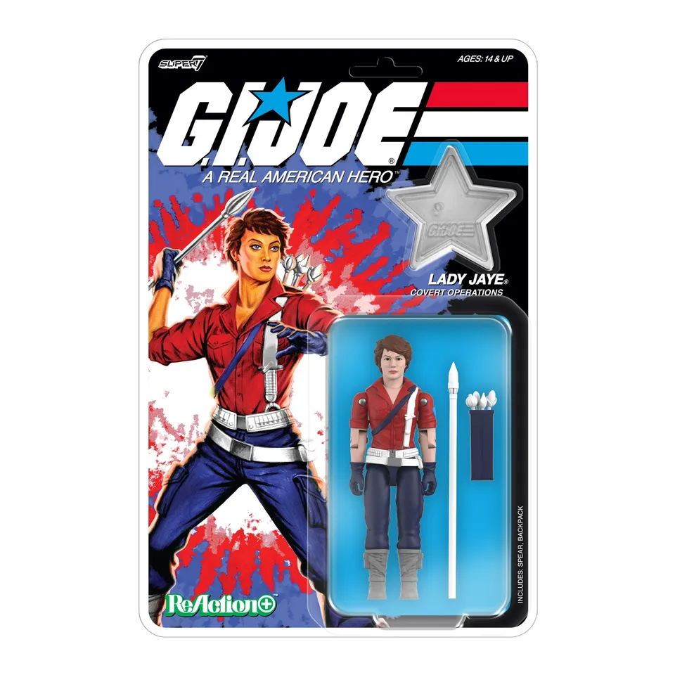 Super7 ReAction+ Lady Jaye figurina 10 cm editie SUA