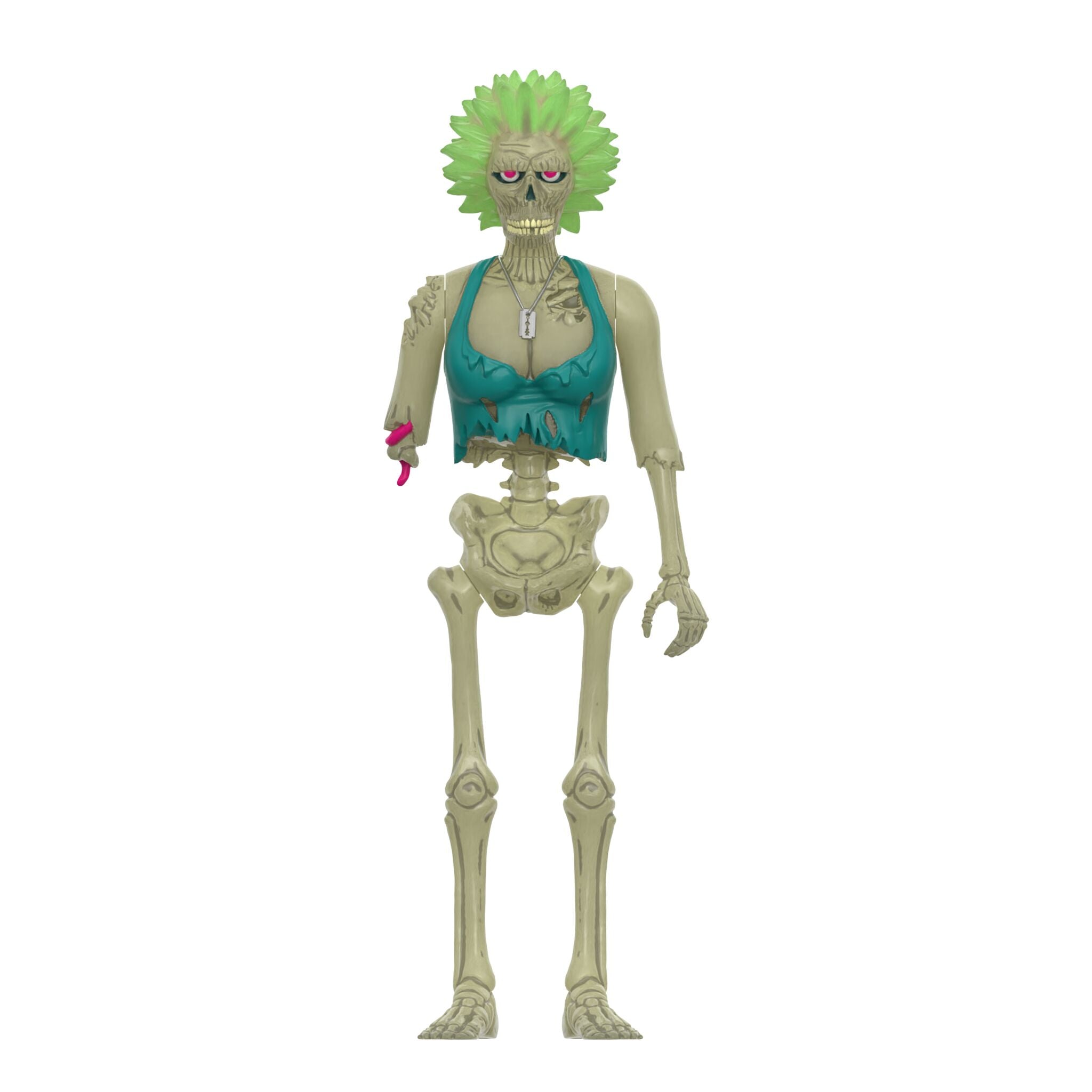 Super7 ReAction Zombie Trash figurina fosforescenta 9,5 cm