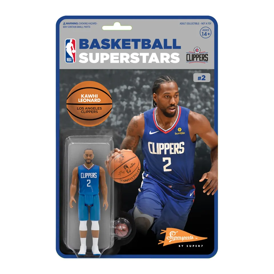 Super7 Supersports Kawhi Leonard figurina articulata NBA