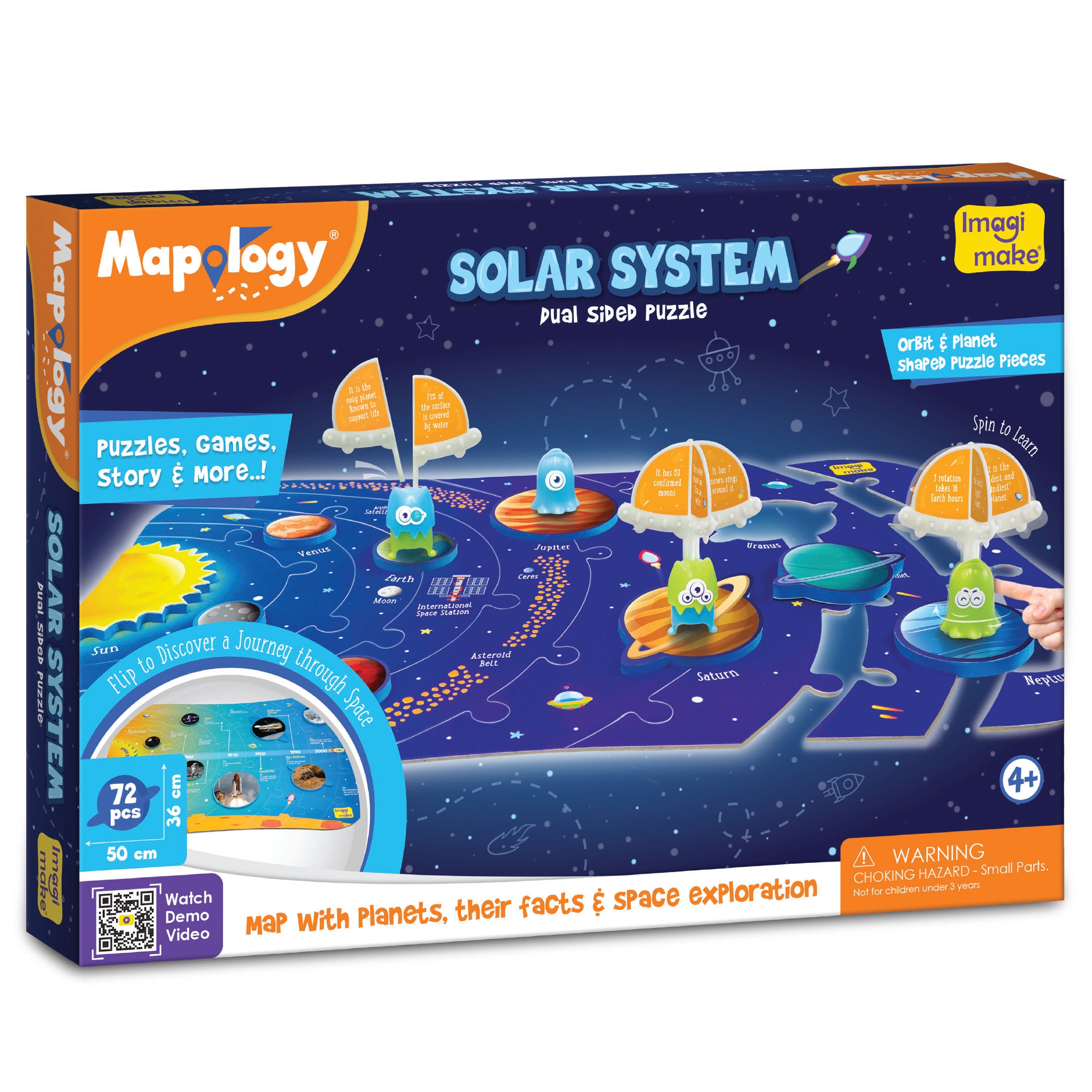 Imagimake Mapology puzzle sistem solar 2 fete
