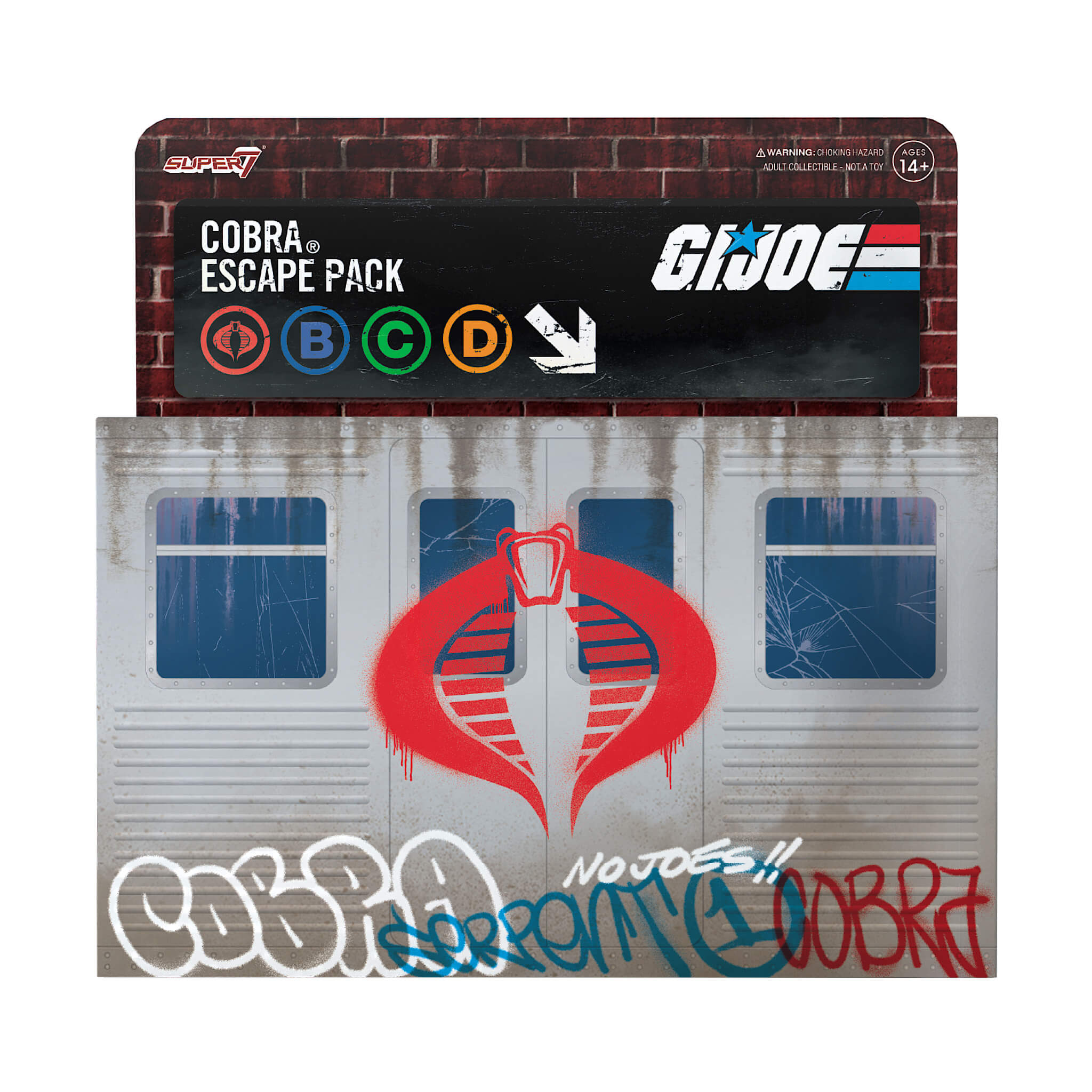Super7 ReAction G.I. Joe Cobra Escape Pack figurina set 3 buc