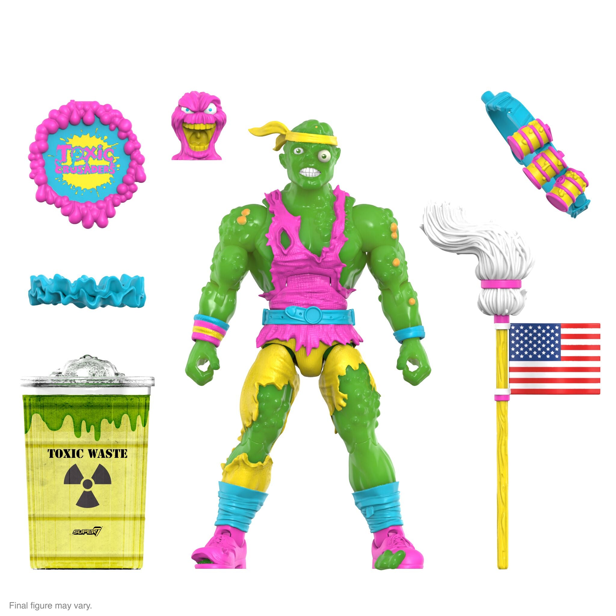 Super7 Ultimates Toxie Slime Glow figurină fosforescentă 18 cm