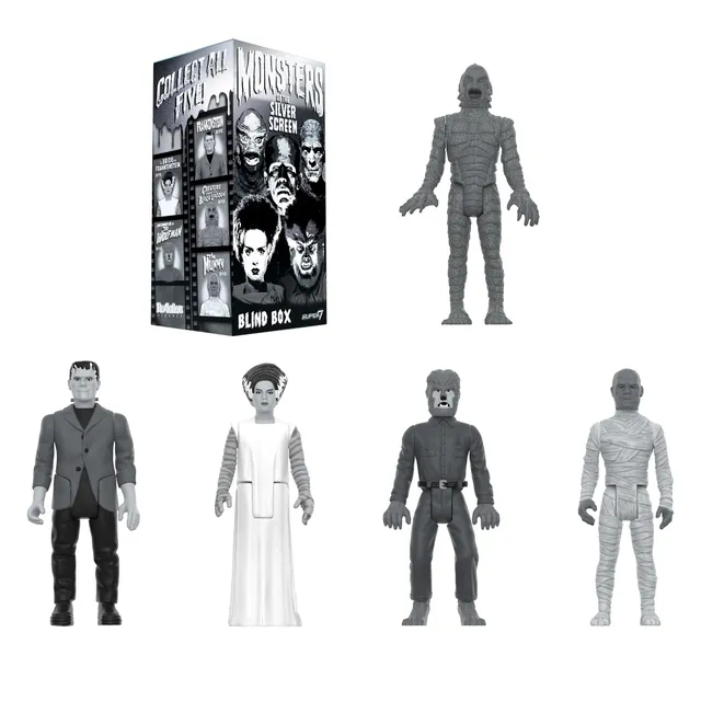 Super7 Universal Monsters Wave 02 figurina blind box alb-negru