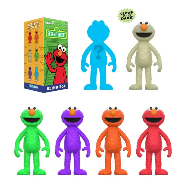 Super7 Sesame Street Elmo blind box figurina 9,5 cm