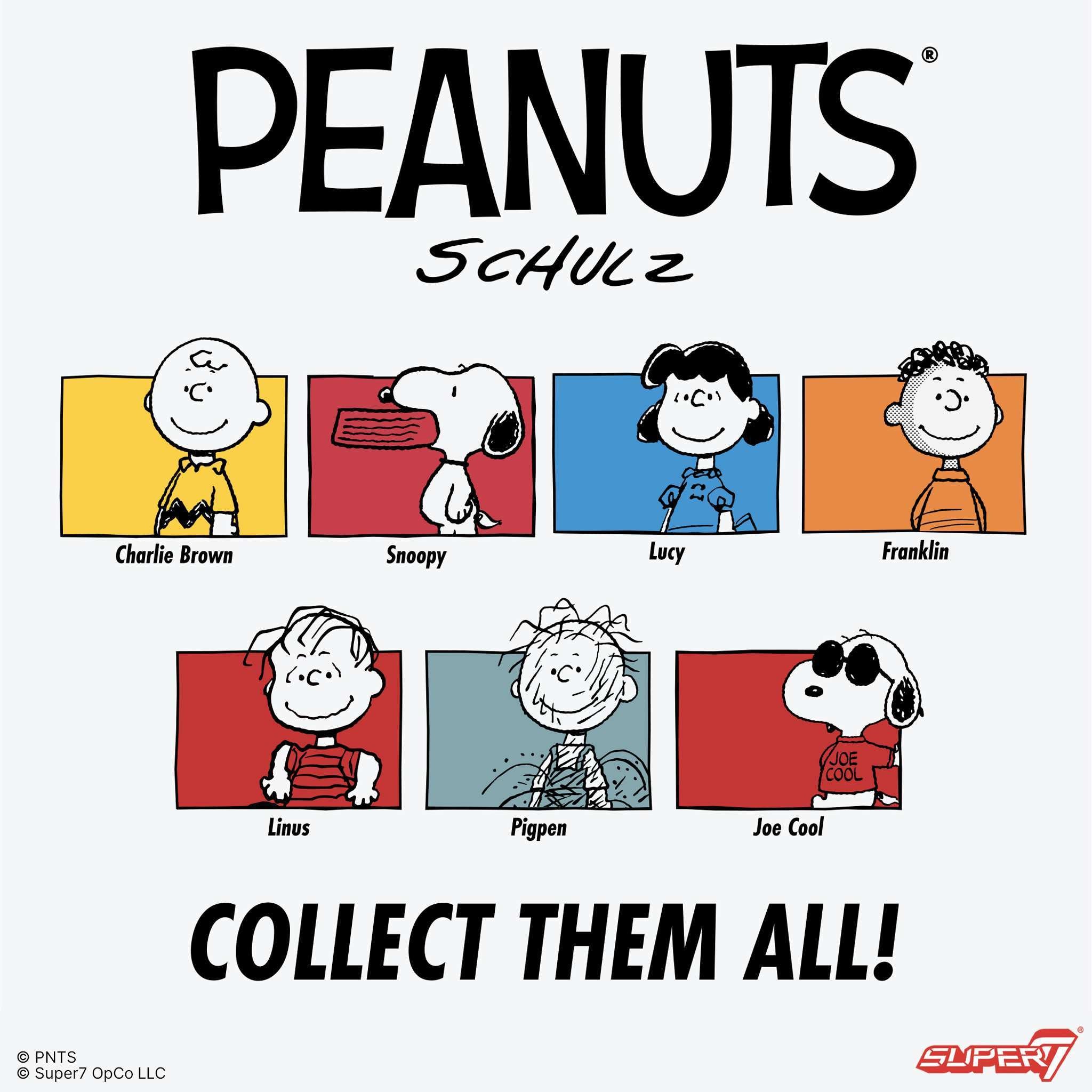 Super7 Peanuts ReAction Joe Cool figurina 9,5 cm Snoopy