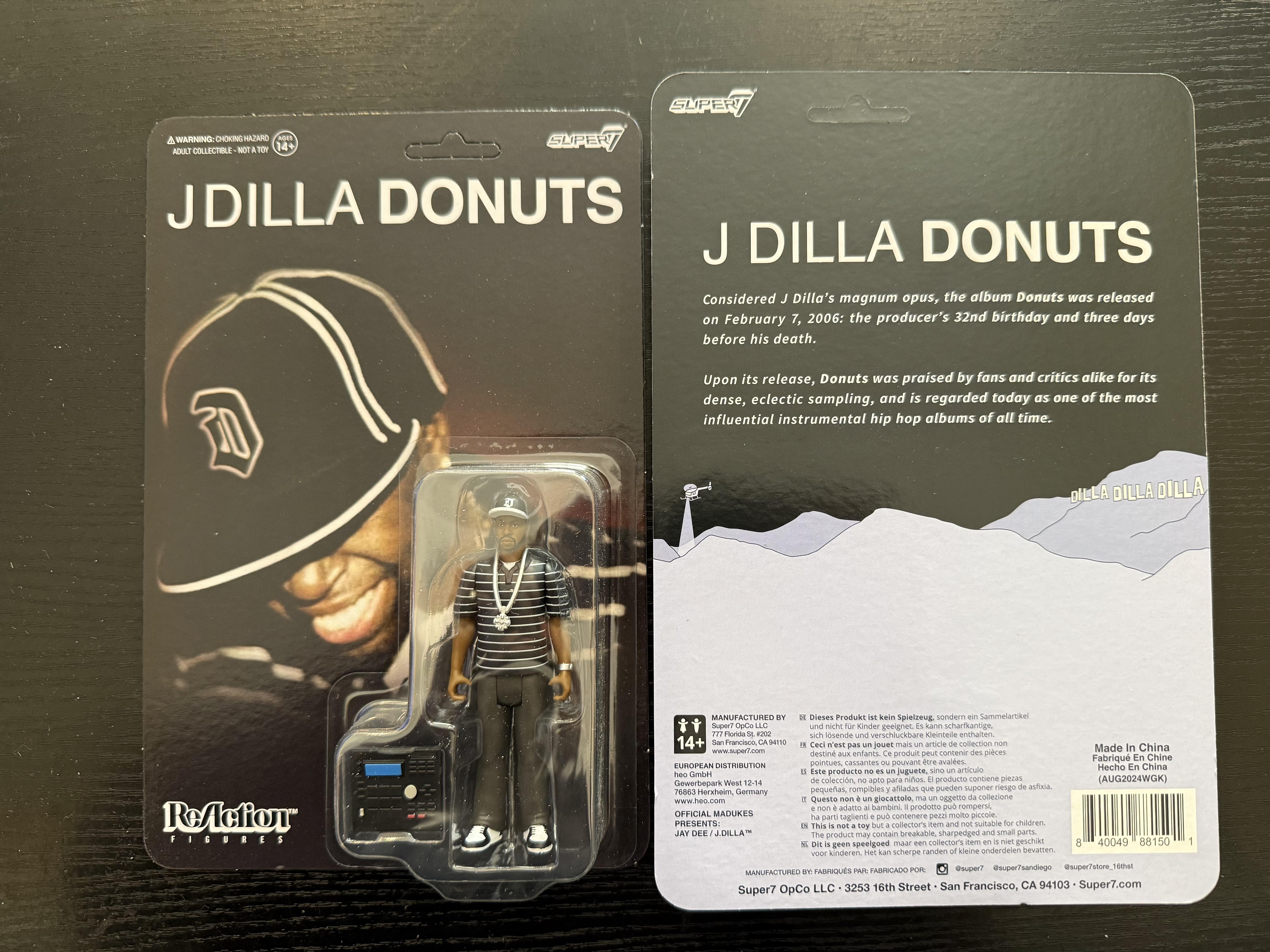 Super7 ReAction J Dilla Donuts Smile figurină