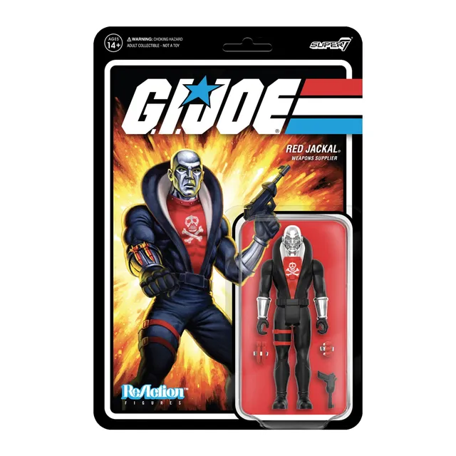 Super7 G.I. Joe ReAction Red Jackal figurina vac metal