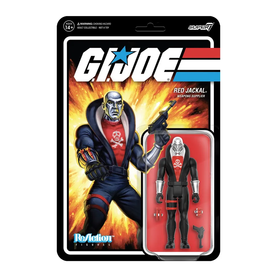 Super7 G.I. Joe ReAction Red Jackal figurina vac metal