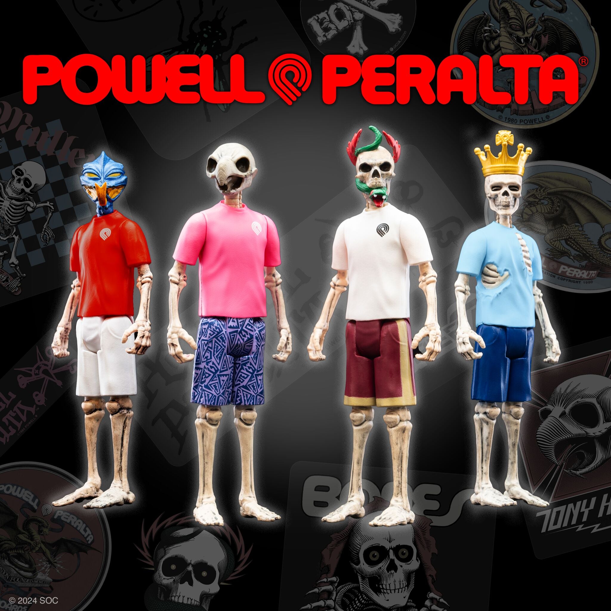 Super7 Powell-Peralta ReAction Wave 05 set 12 figurine PDQ